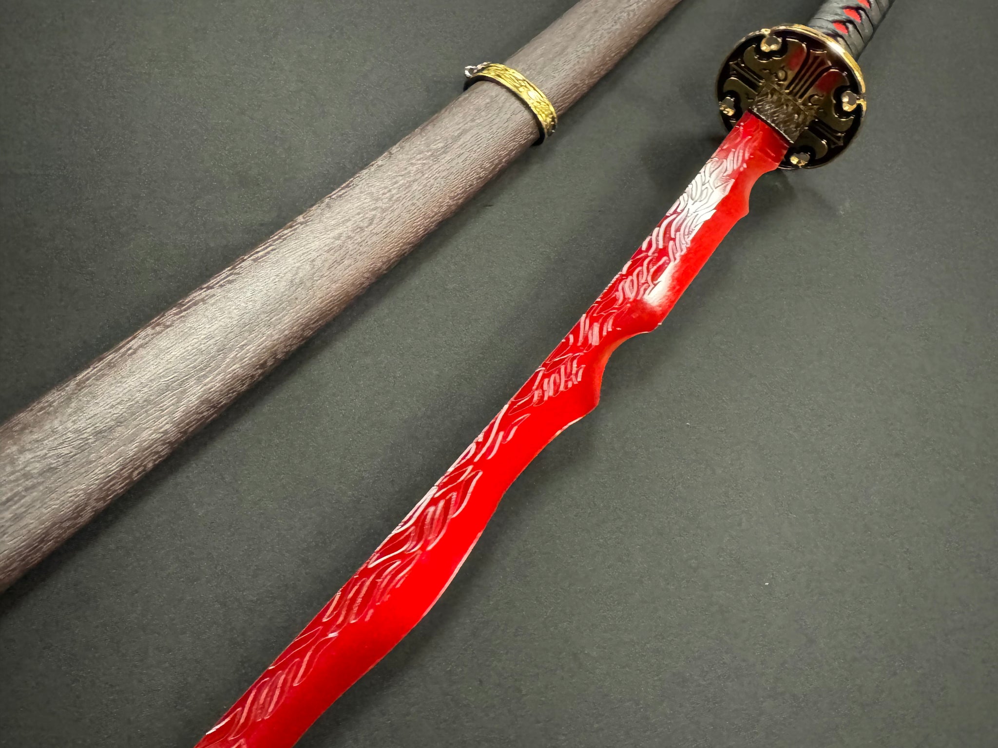 Dragonspring Elden Ring Rivers of Blood Katana 65Mn - 2 Versions