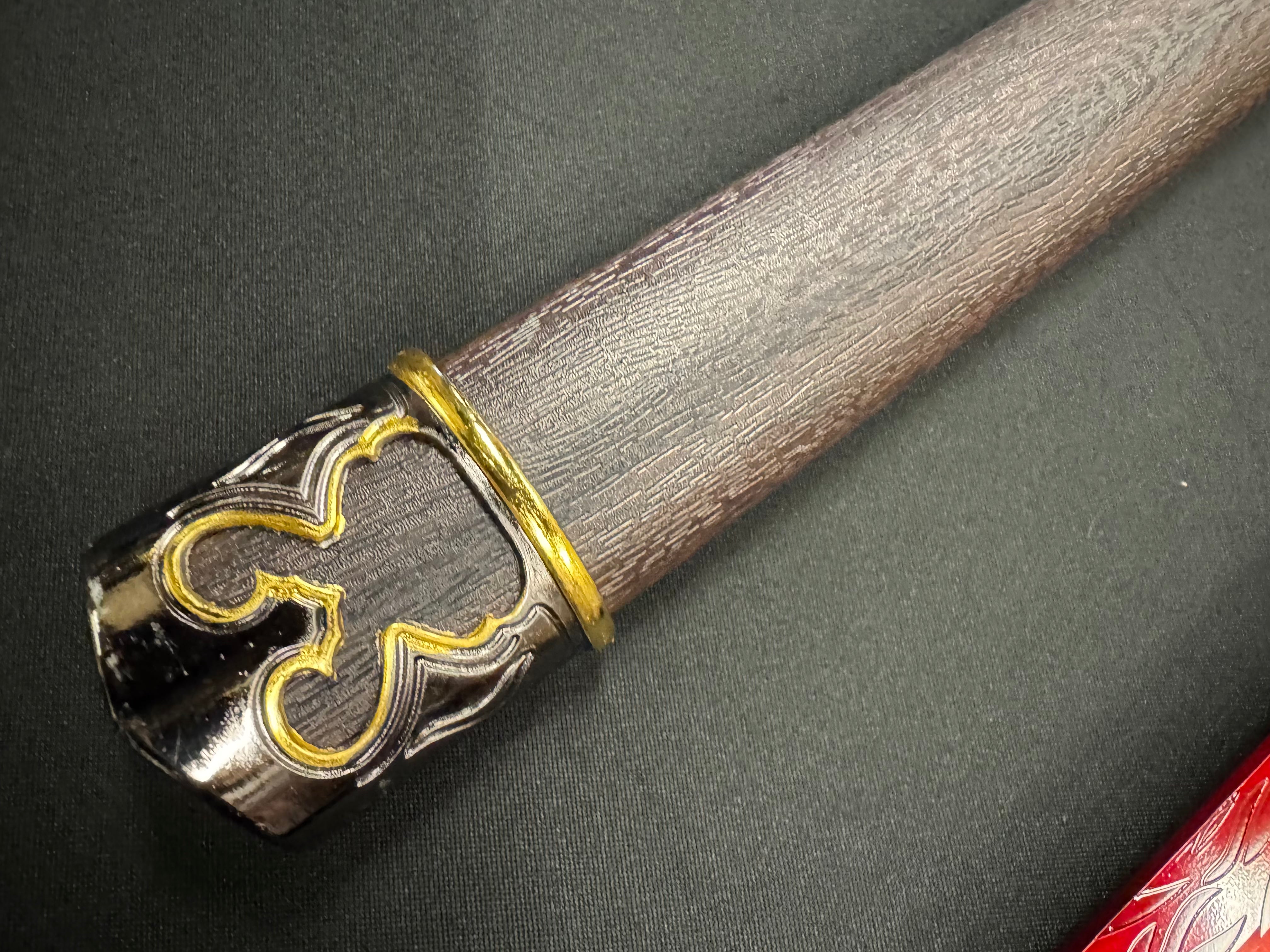Dragonspring Elden Ring Rivers of Blood Katana 65Mn - 2 Versions