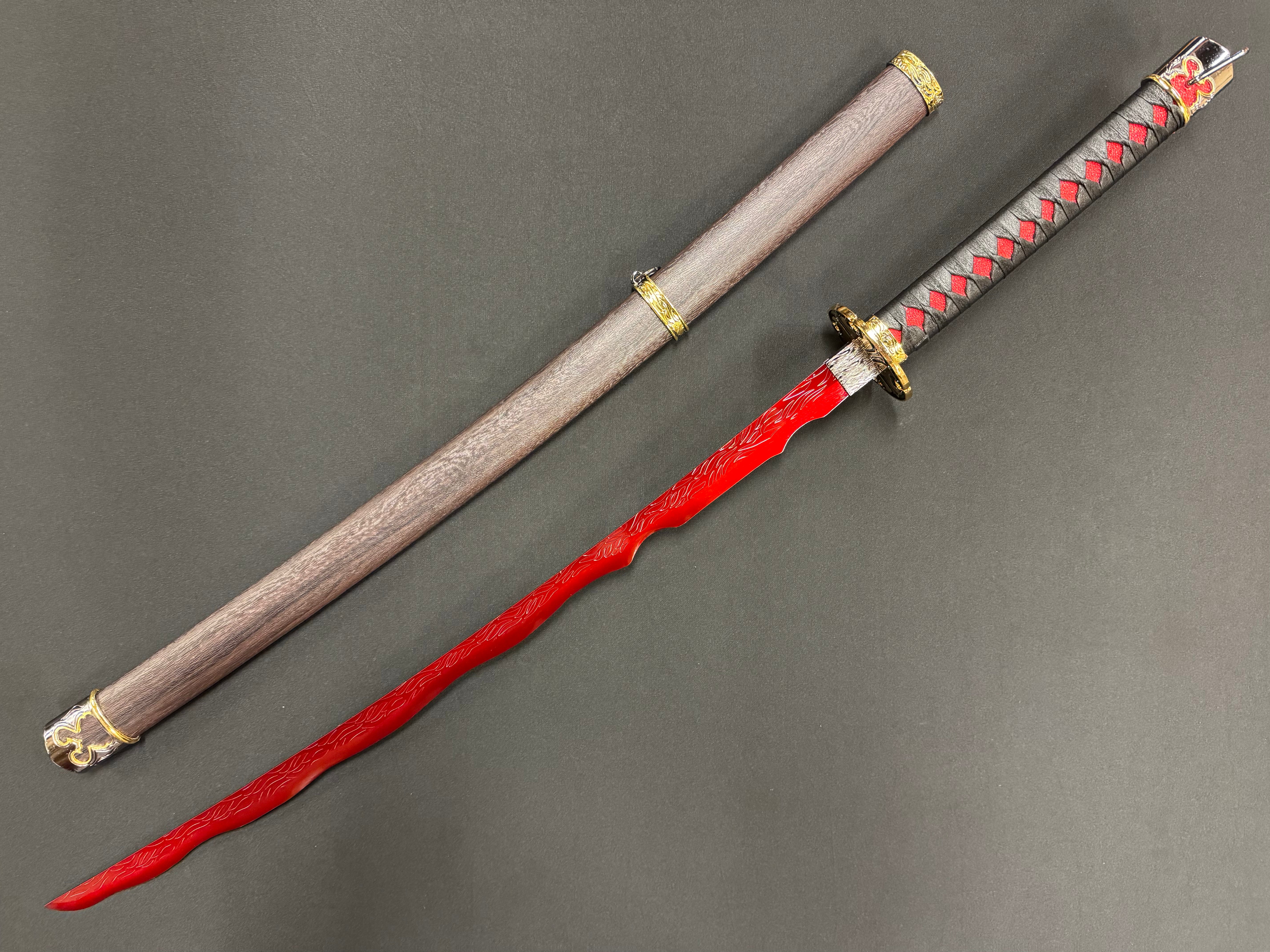 Dragonspring Elden Ring Rivers of Blood Katana 65Mn - 2 Versions