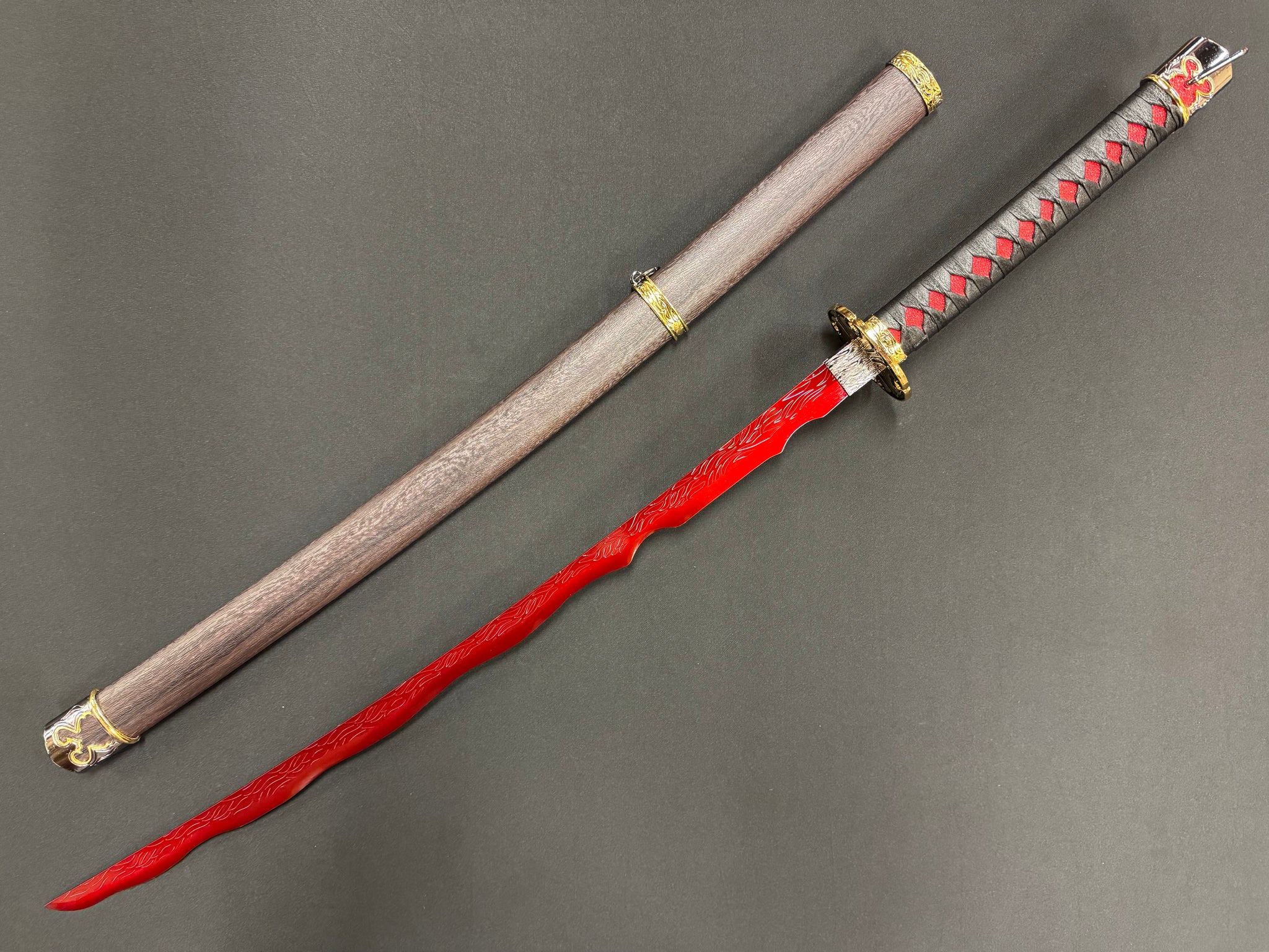 Dragonspring Elden Ring Rivers of Blood Katana 65Mn - 2 Versions