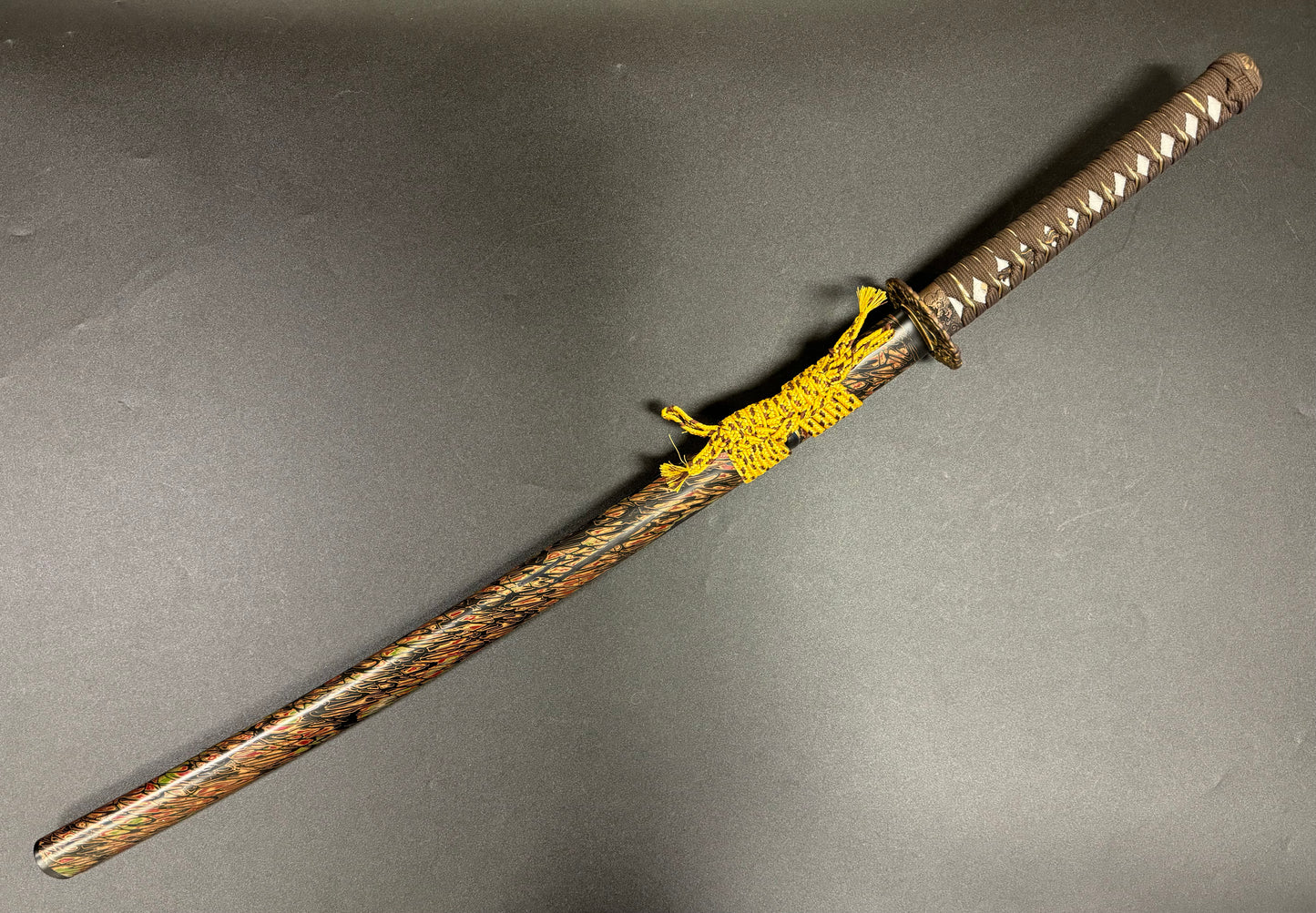 Dragonspring Forge Autumn Dragon Damascus Katana