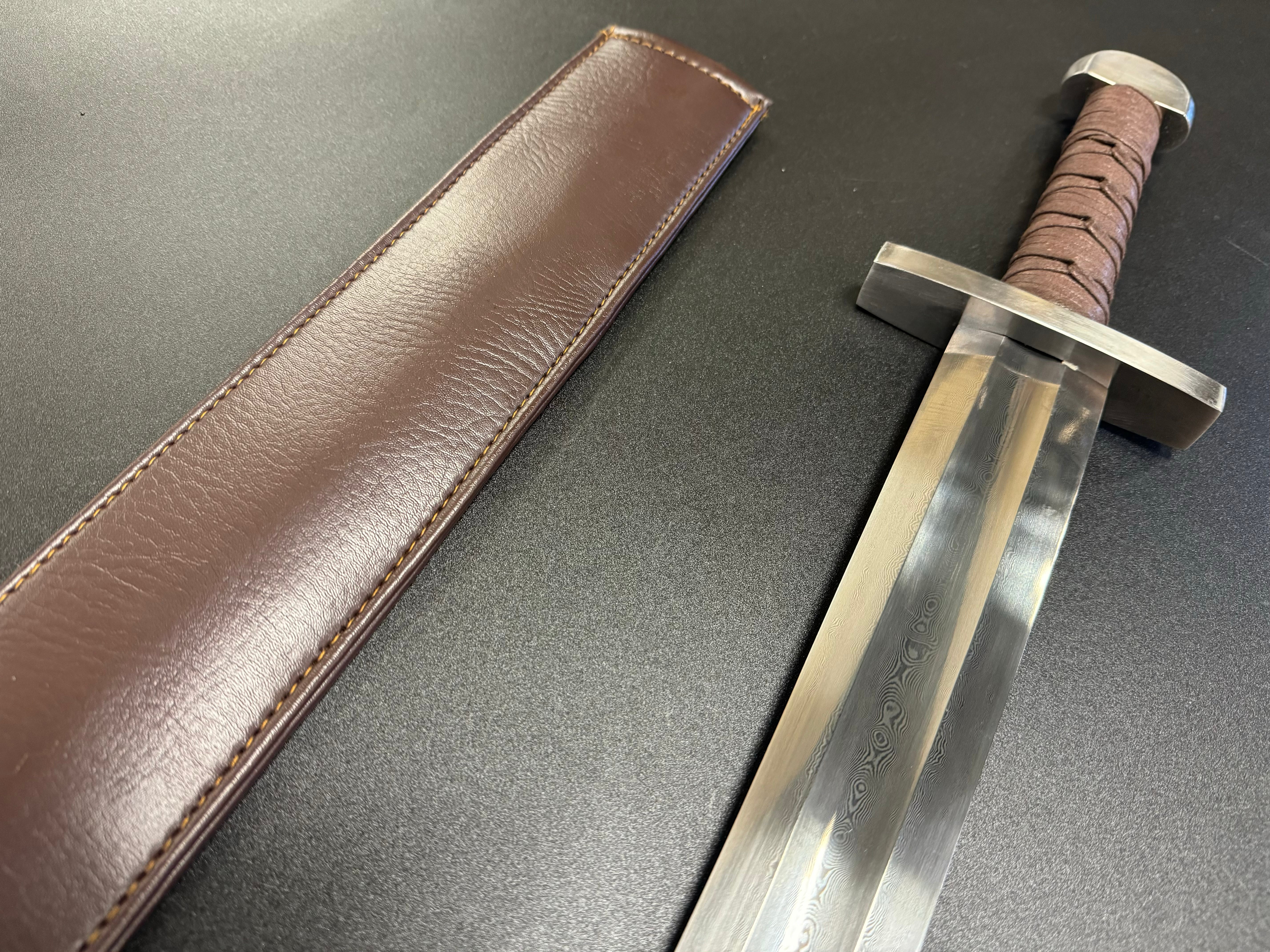 Legacy Steel Viking Sword Damascus 1095 Folded Steel