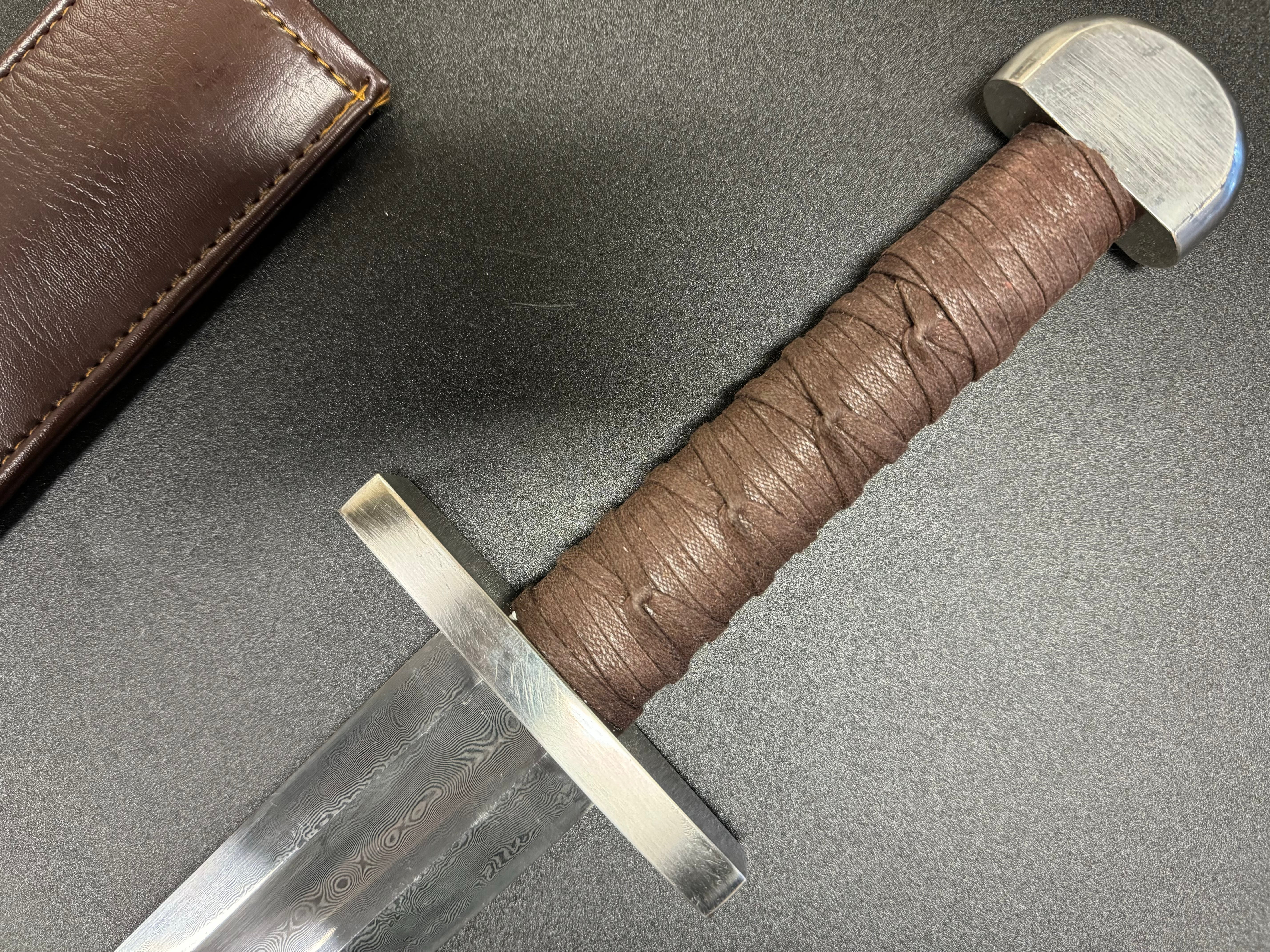 Legacy Steel Viking Sword Damascus 1095 Folded Steel