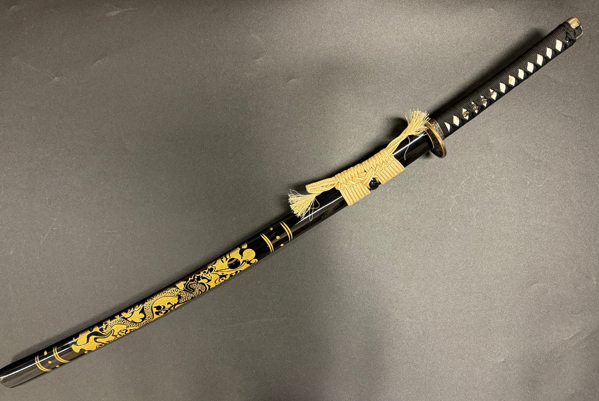 Phoenix Arms Etched Dragon Wooden Katana Takemitsu