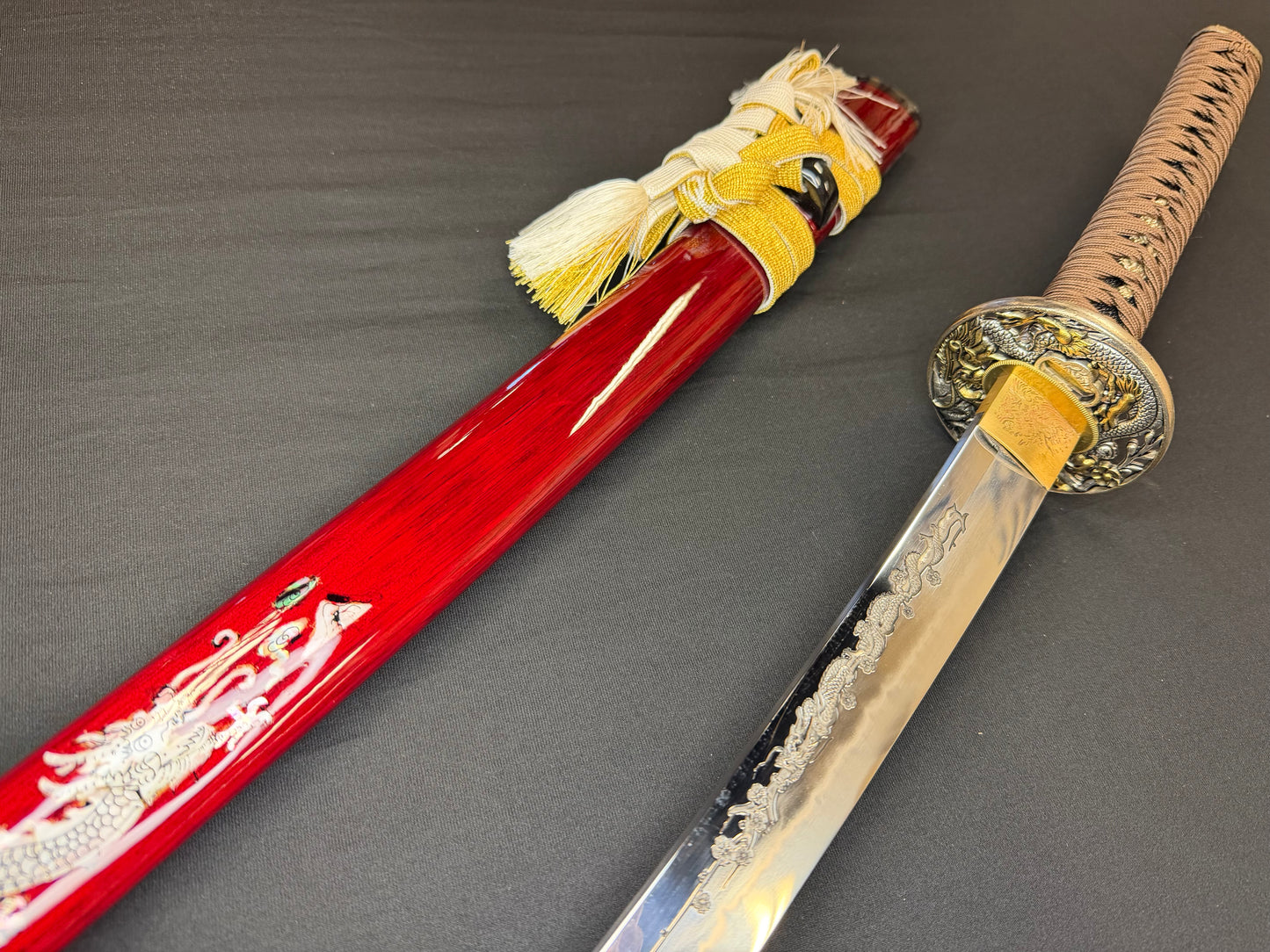 Phoenix Armory Katana - Scarlet Guardian Orishigane/Tamahagane Clay-Tempered Folded