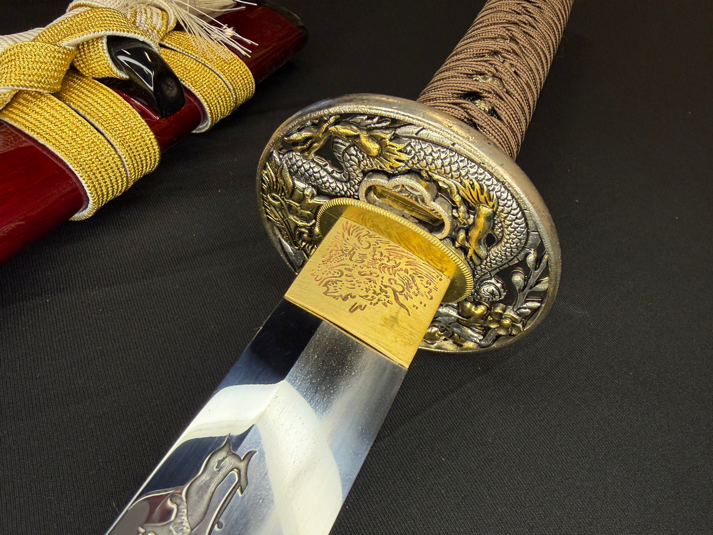 Phoenix Armory Katana - Scarlet Guardian Orishigane/Tamahagane Clay-Tempered Folded