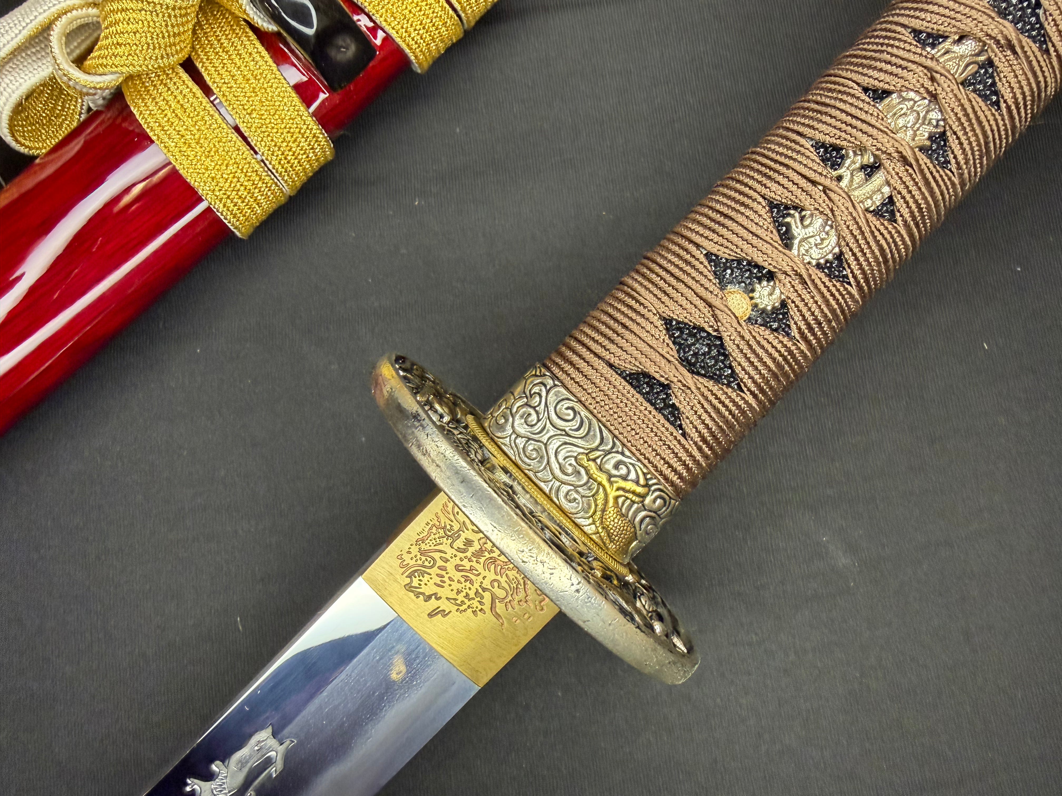 Phoenix Armory Katana - Scarlet Guardian Orishigane/Tamahagane Clay-Tempered Folded