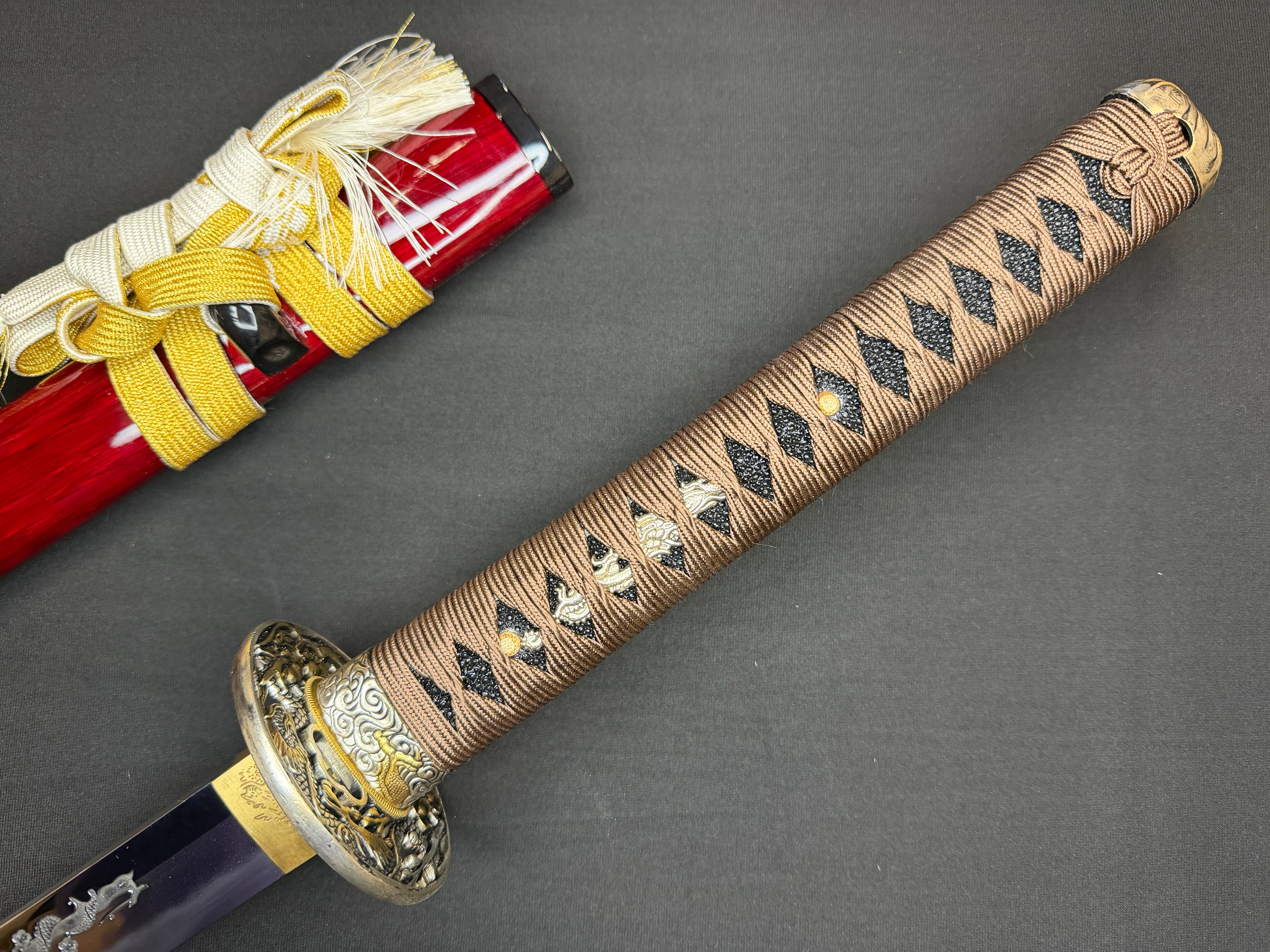 Phoenix Armory Katana - Scarlet Guardian Orishigane/Tamahagane Clay-Tempered Folded