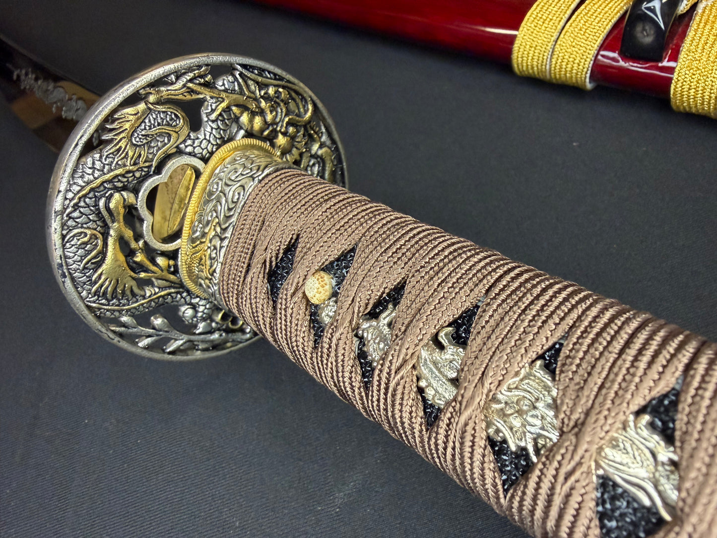 Phoenix Armory Katana - Scarlet Guardian Orishigane/Tamahagane Clay-Tempered Folded