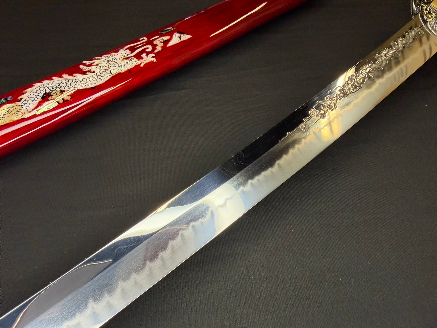 Phoenix Armory Katana - Scarlet Guardian Orishigane/Tamahagane Clay-Tempered Folded