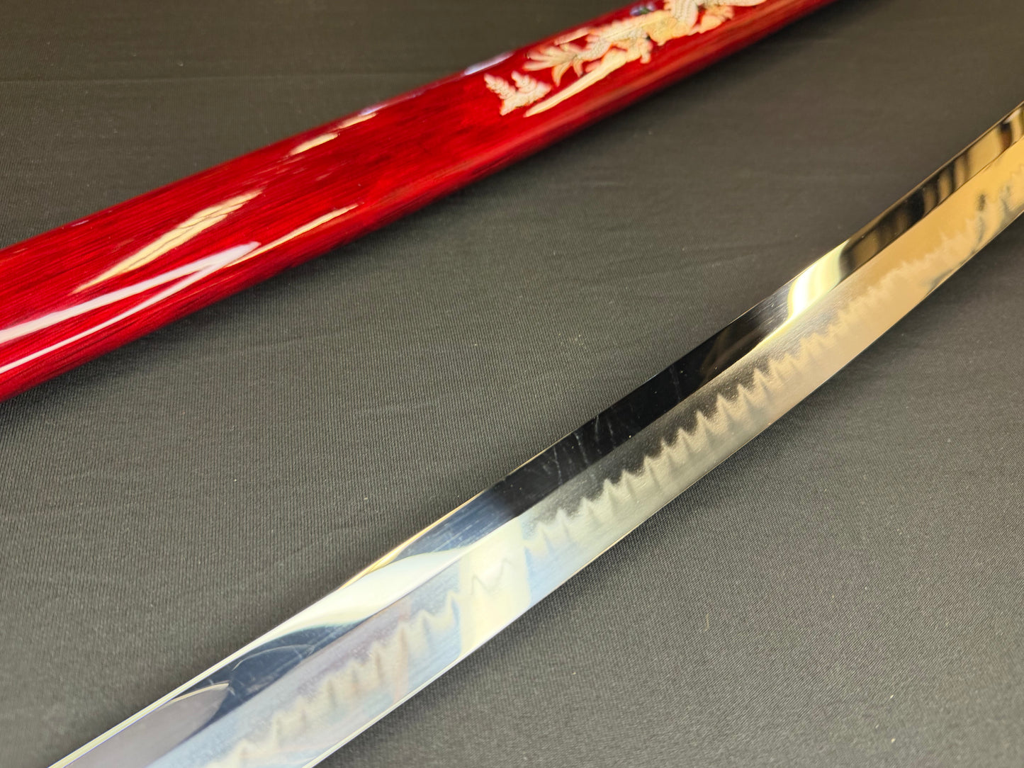 Phoenix Armory Katana - Scarlet Guardian Orishigane/Tamahagane Clay-Tempered Folded