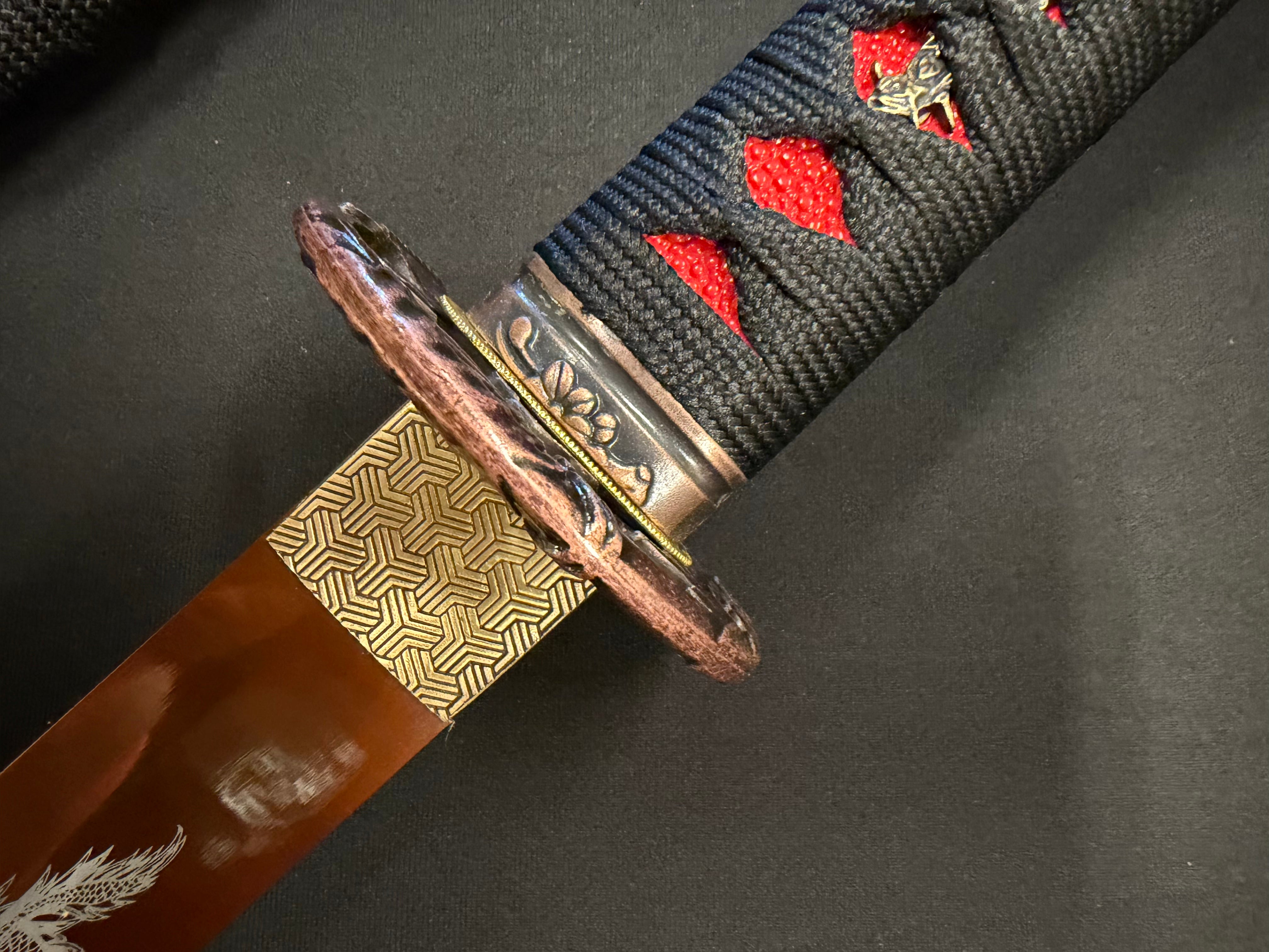 Phoenix Armory Katana - Crimson Skies 65Mn