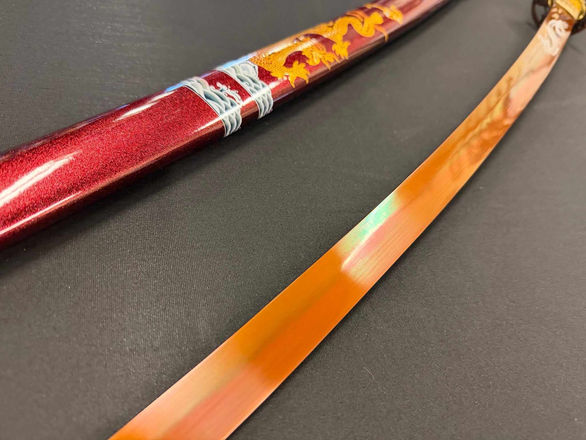 Phoenix Armory Katana - Crimson Skies 65Mn