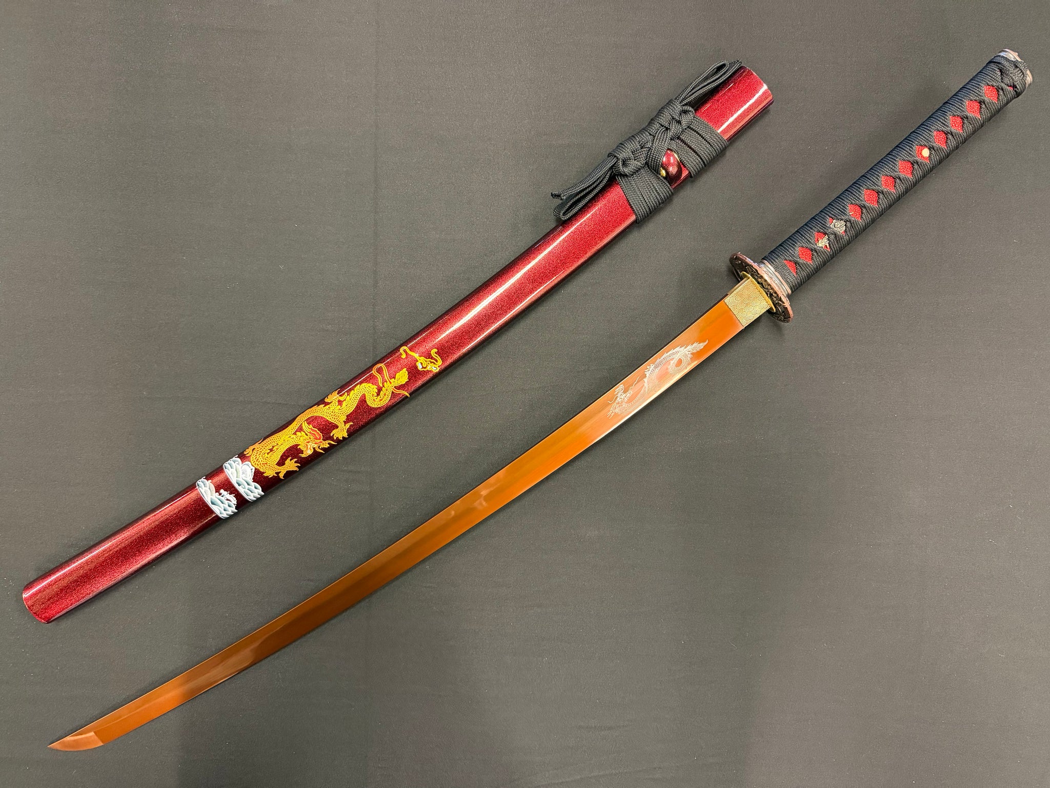 Phoenix Armory Katana - Crimson Skies 65Mn