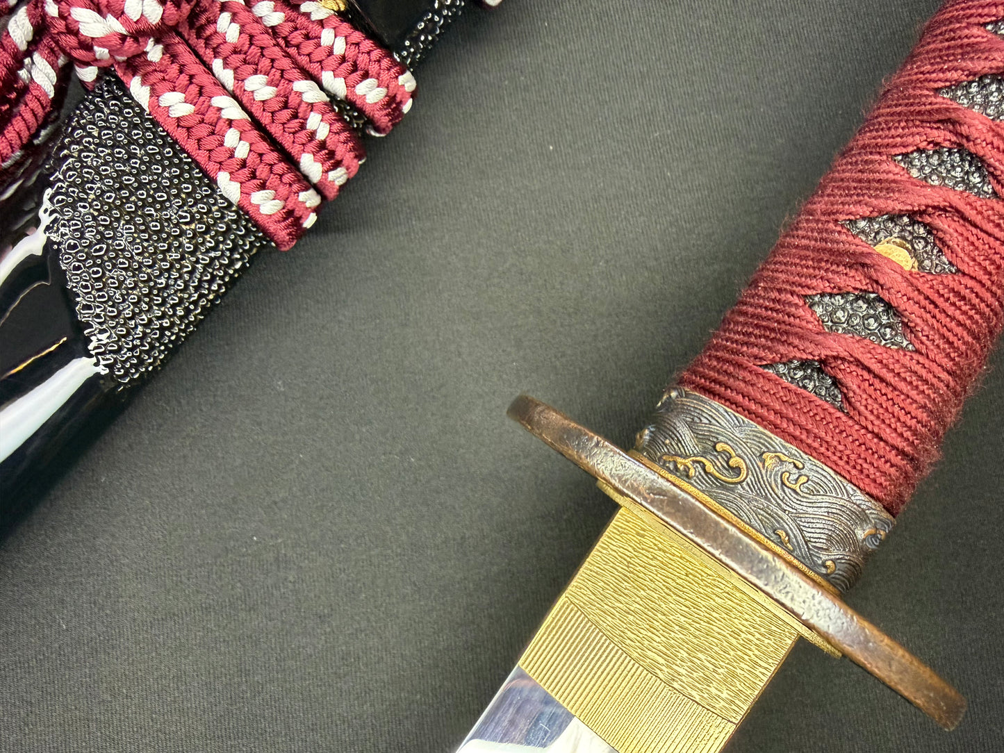 Legacy Steel Katana - Crimson Waves - Forged Traditional Sanmai