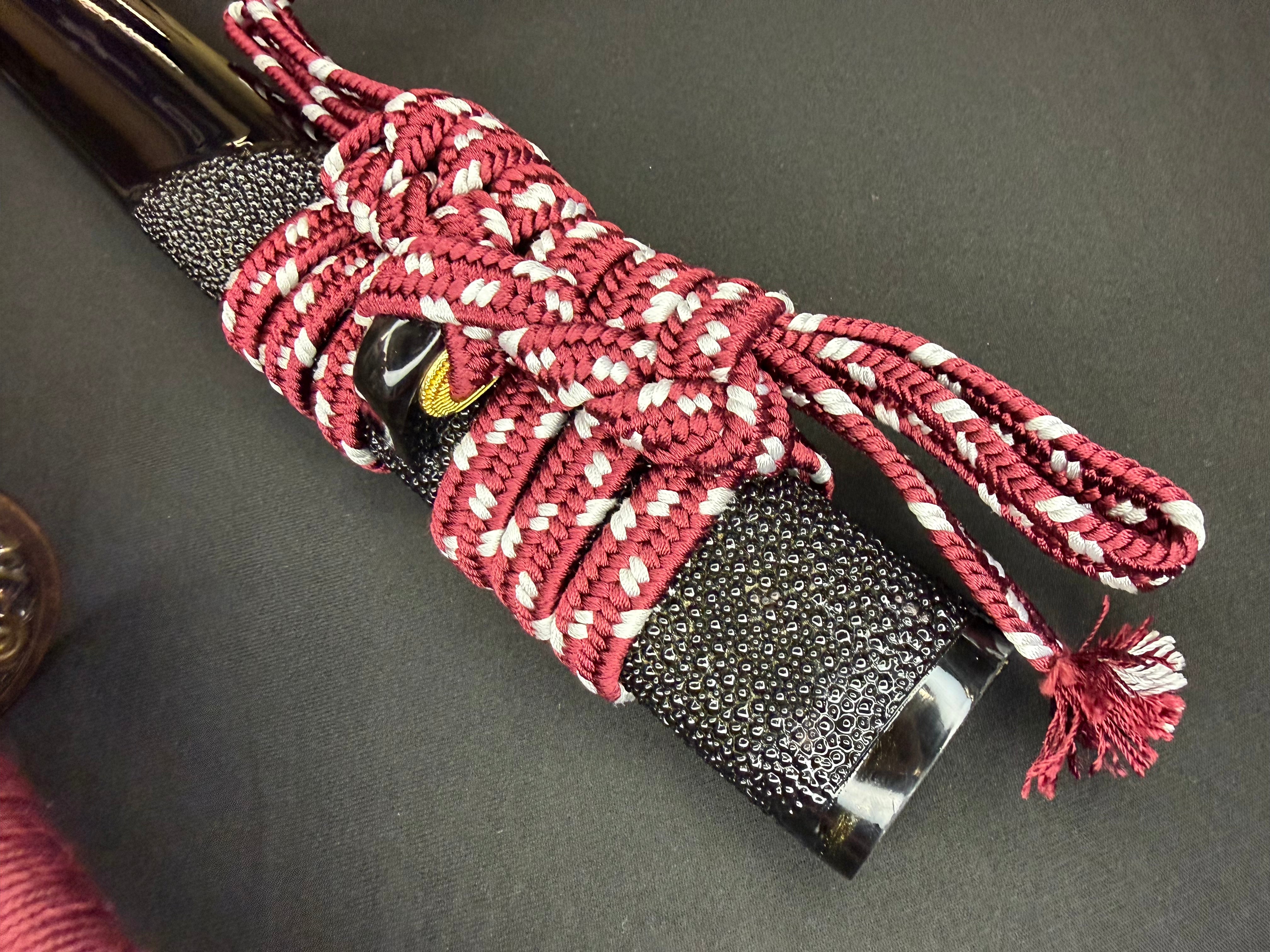 Legacy Steel Katana - Crimson Waves - Forged Traditional Sanmai