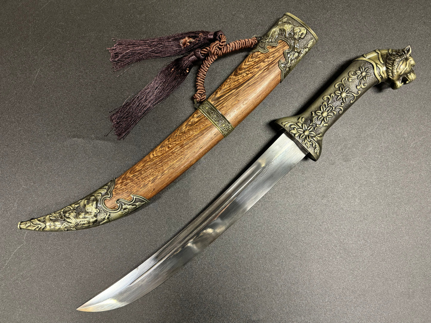 Phoenix Arms Dao - Mongolian Style Damascus Steel - Size Options