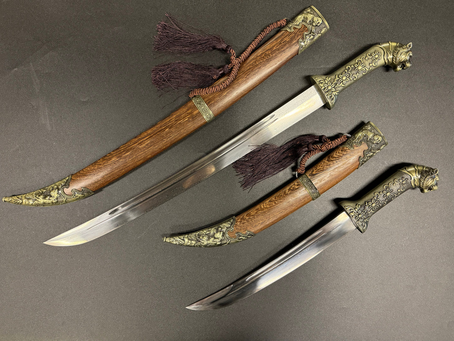 Phoenix Arms Dao - Mongolian Style Damascus Steel - Size Options