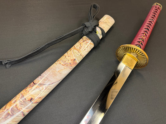 Cloudhammer Katana -  Autumn Sunburst  Special Edition - s5 low molybdenum Taiwan variant shock steel