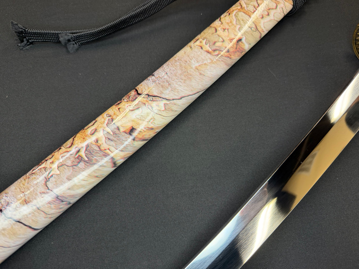 Cloudhammer Katana -  Autumn Sunburst  Special Edition - s5 low molybdenum Taiwan variant shock steel