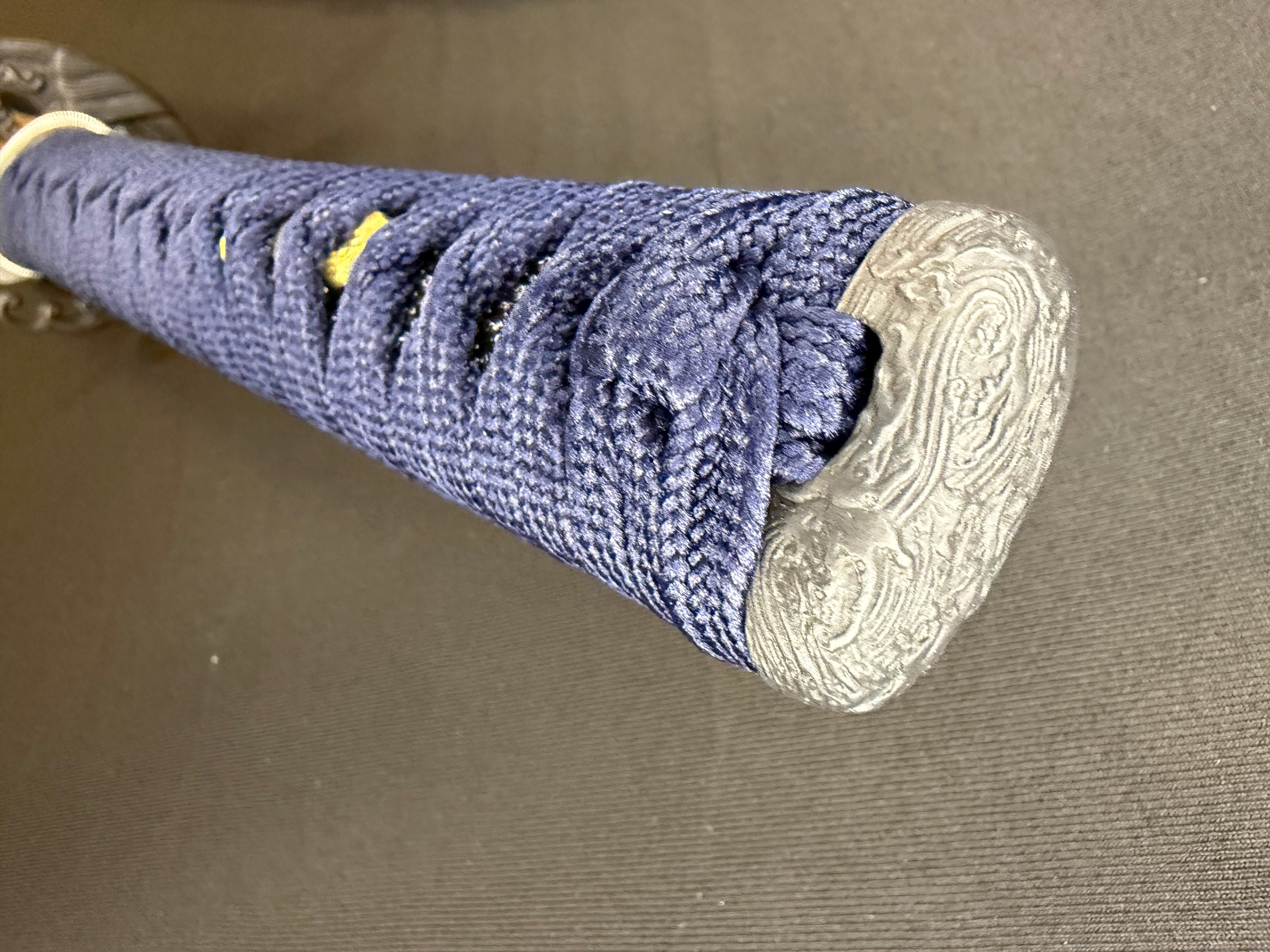 Legacy Steel Katana - Blue Waves Osoraku 1095 Carbon Steel Clay Tempered