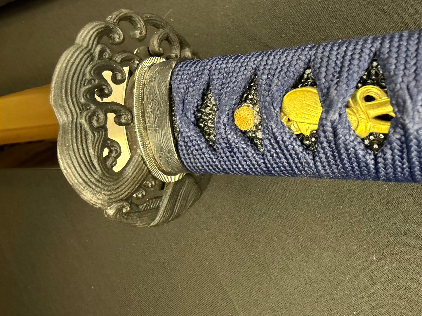 Legacy Steel Katana - Blue Waves Osoraku 1095 Carbon Steel Clay Tempered