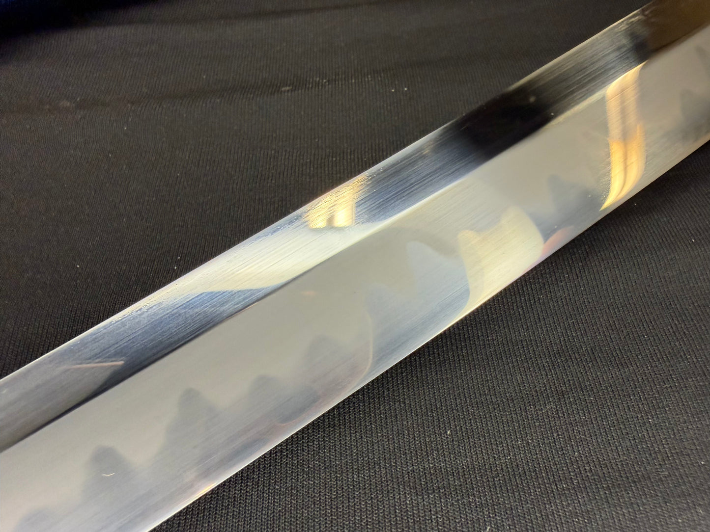 Legacy Steel Katana - Blue Waves Osoraku 1095 Carbon Steel Clay Tempered