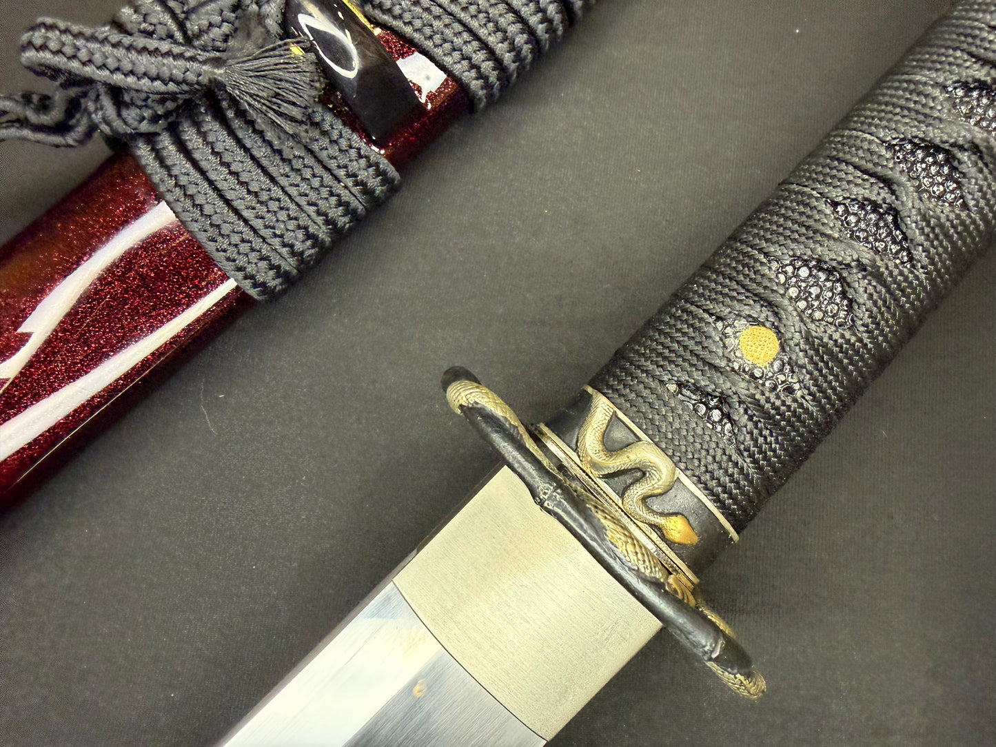 Legacy Steel Katana - Crimson Viper Osoraku 1095 Carbon Steel Clay Tempered
