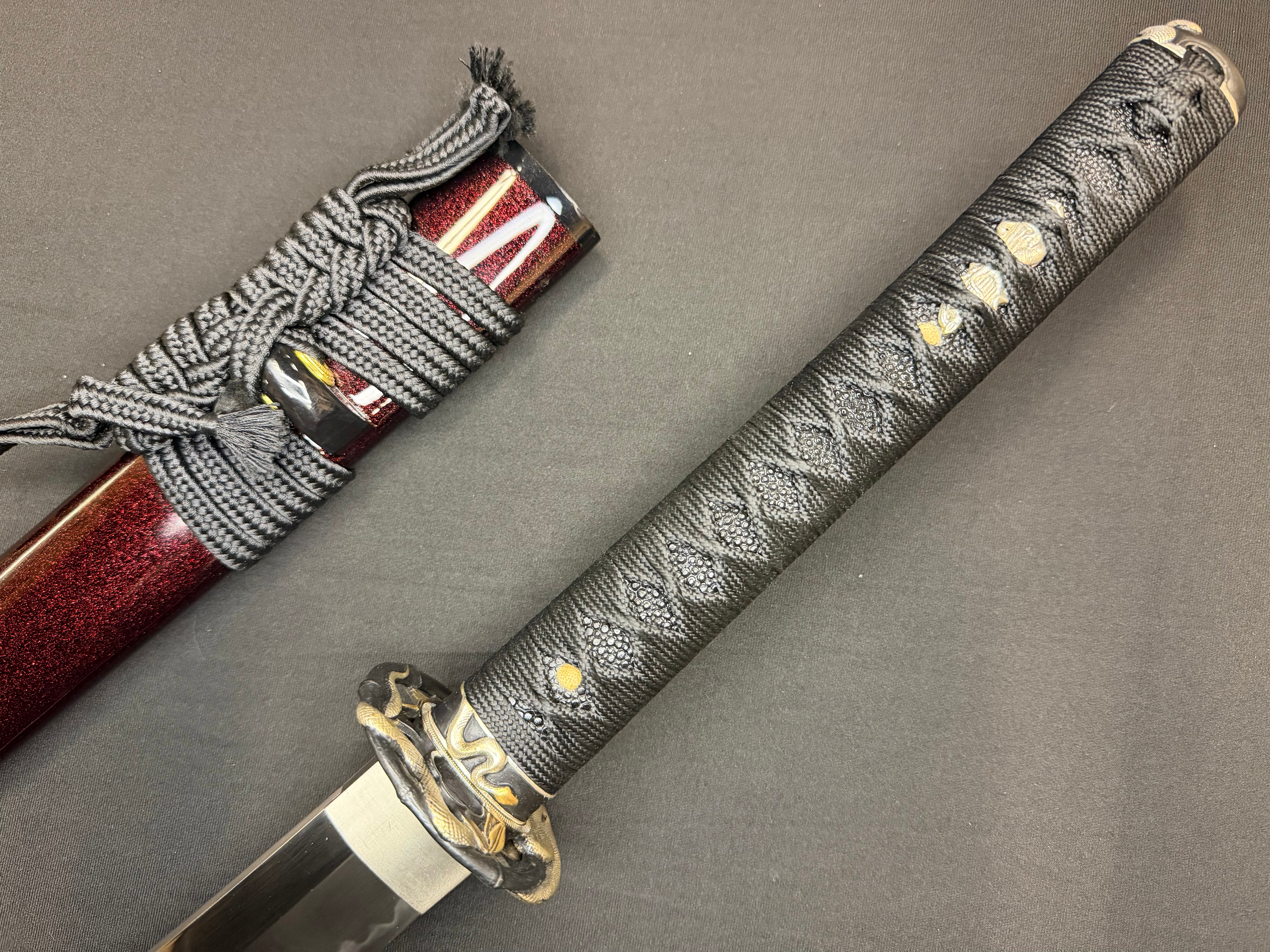 Legacy Steel Katana - Crimson Viper Osoraku 1095 Carbon Steel Clay Tempered