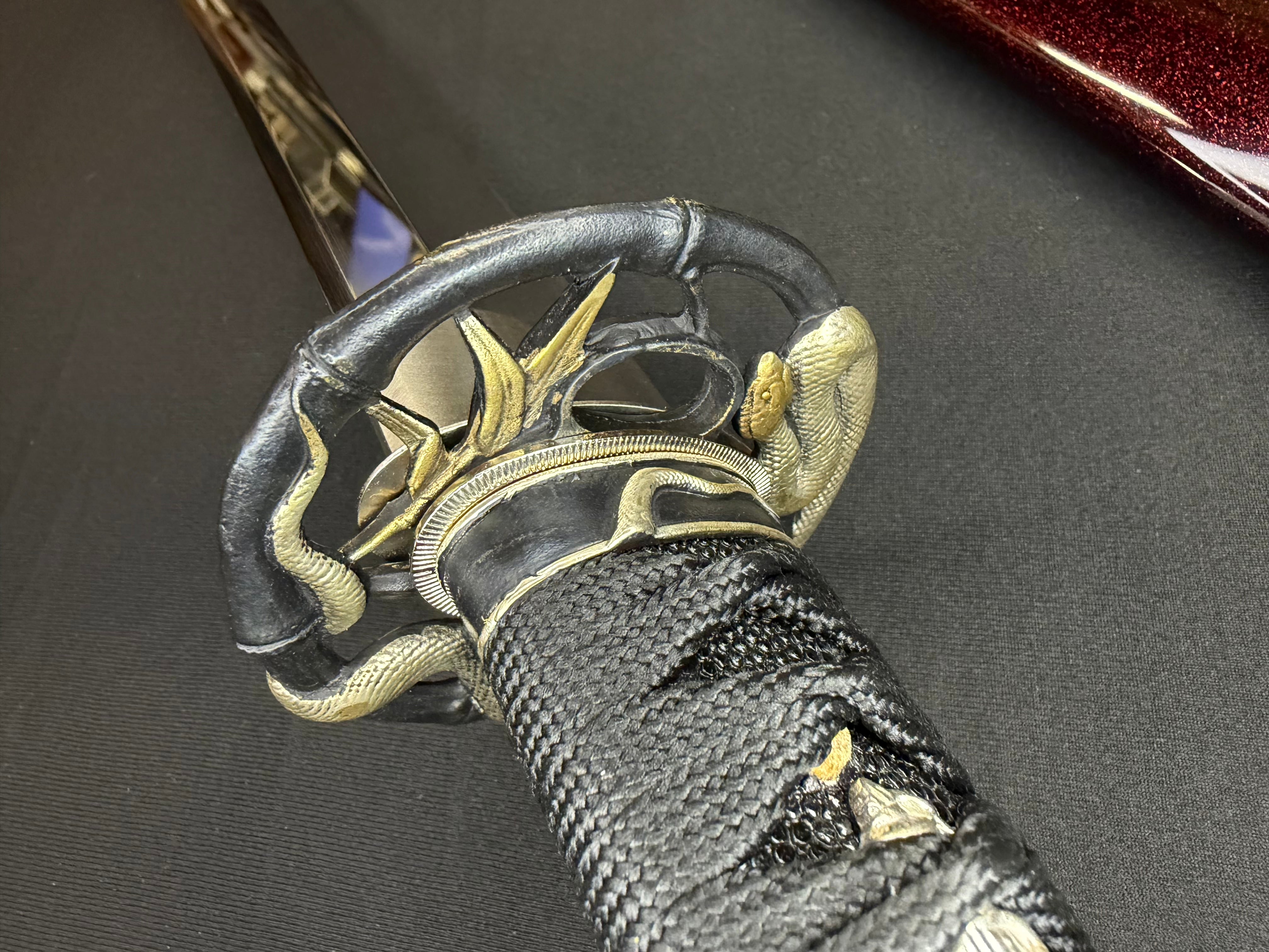 Legacy Steel Katana - Crimson Viper Osoraku 1095 Carbon Steel Clay Tempered