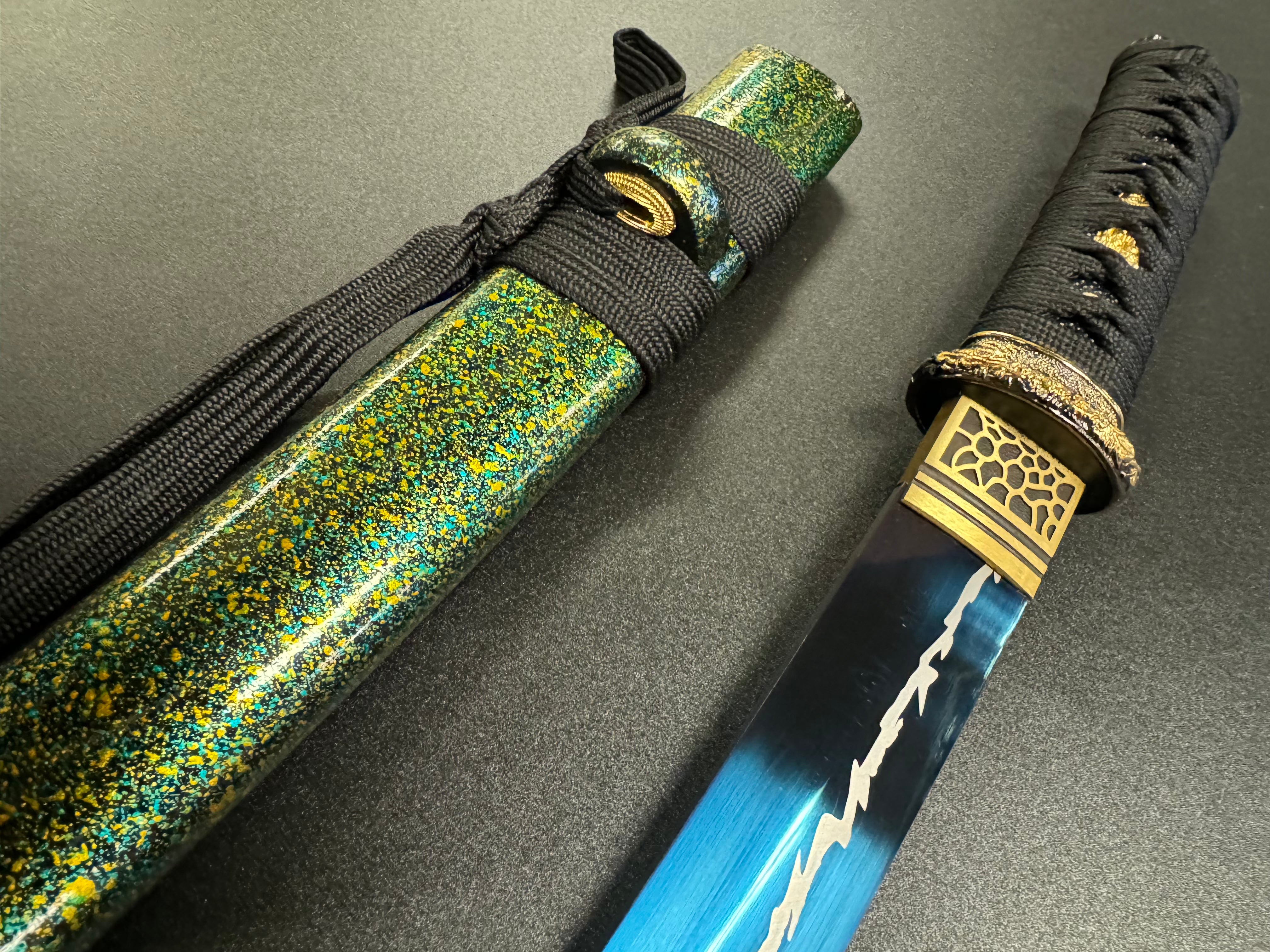 MADE TO ORDER Phoenix Arms Tanto - Blue Zephyr 65Mn