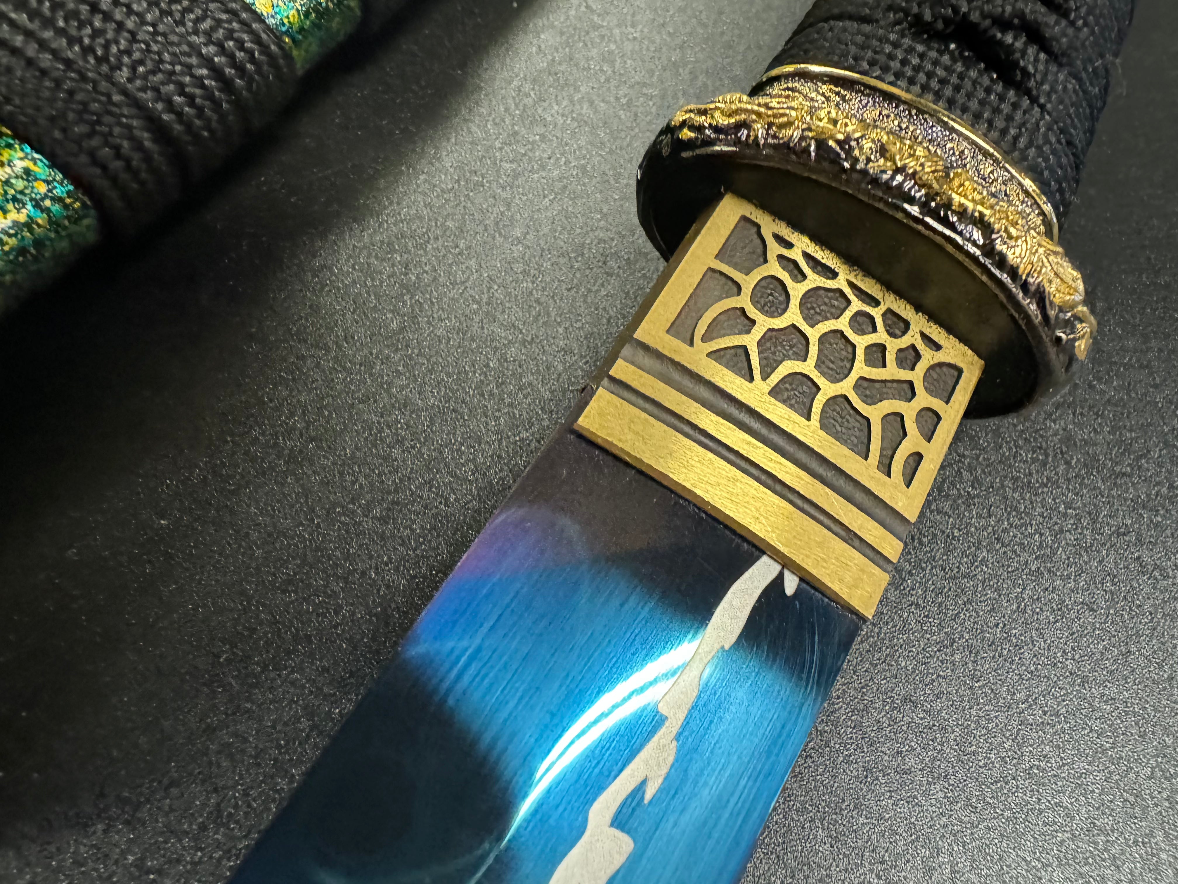 MADE TO ORDER Phoenix Arms Tanto - Blue Zephyr 65Mn