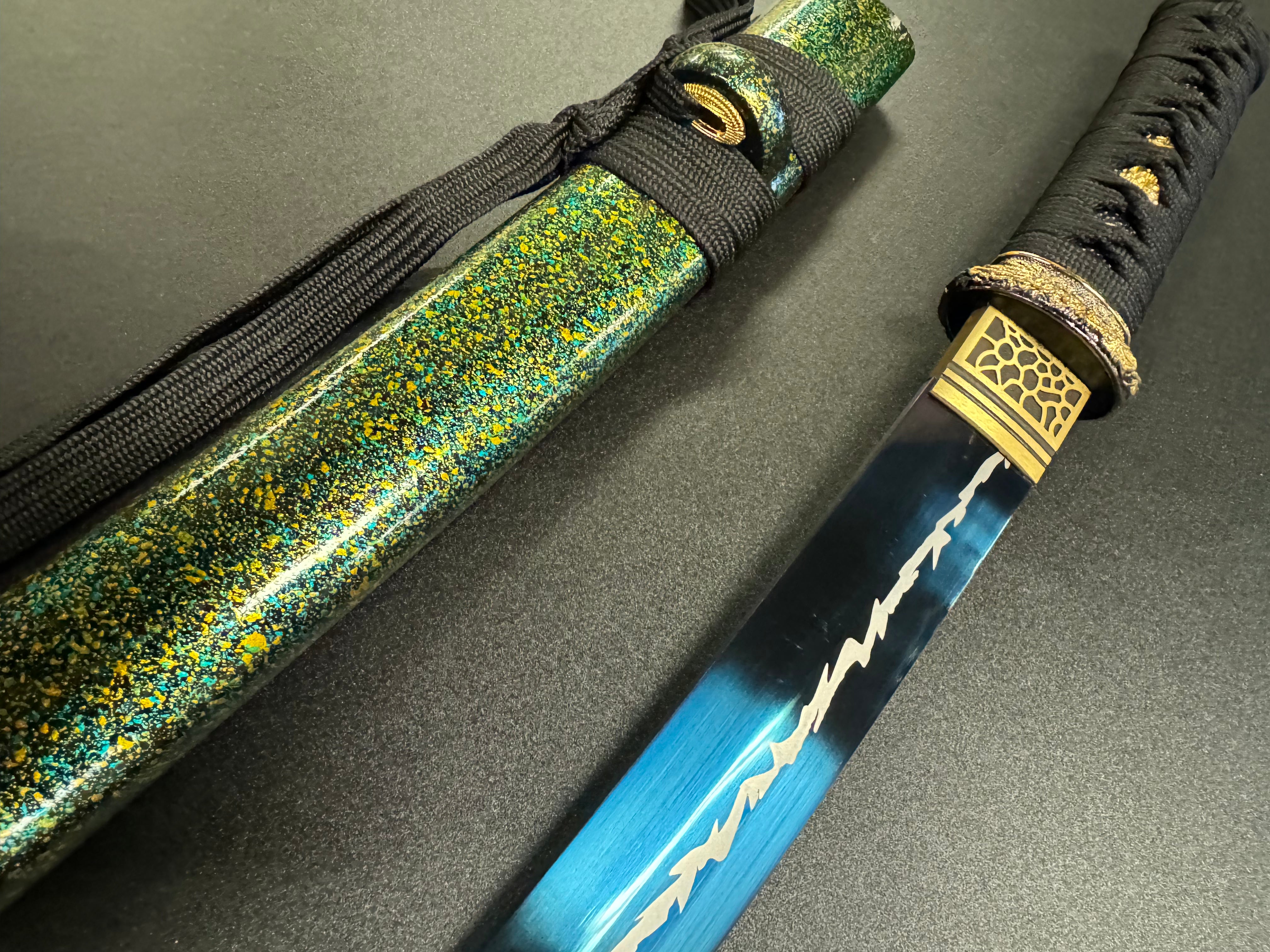 MADE TO ORDER Phoenix Arms Tanto - Blue Zephyr 65Mn