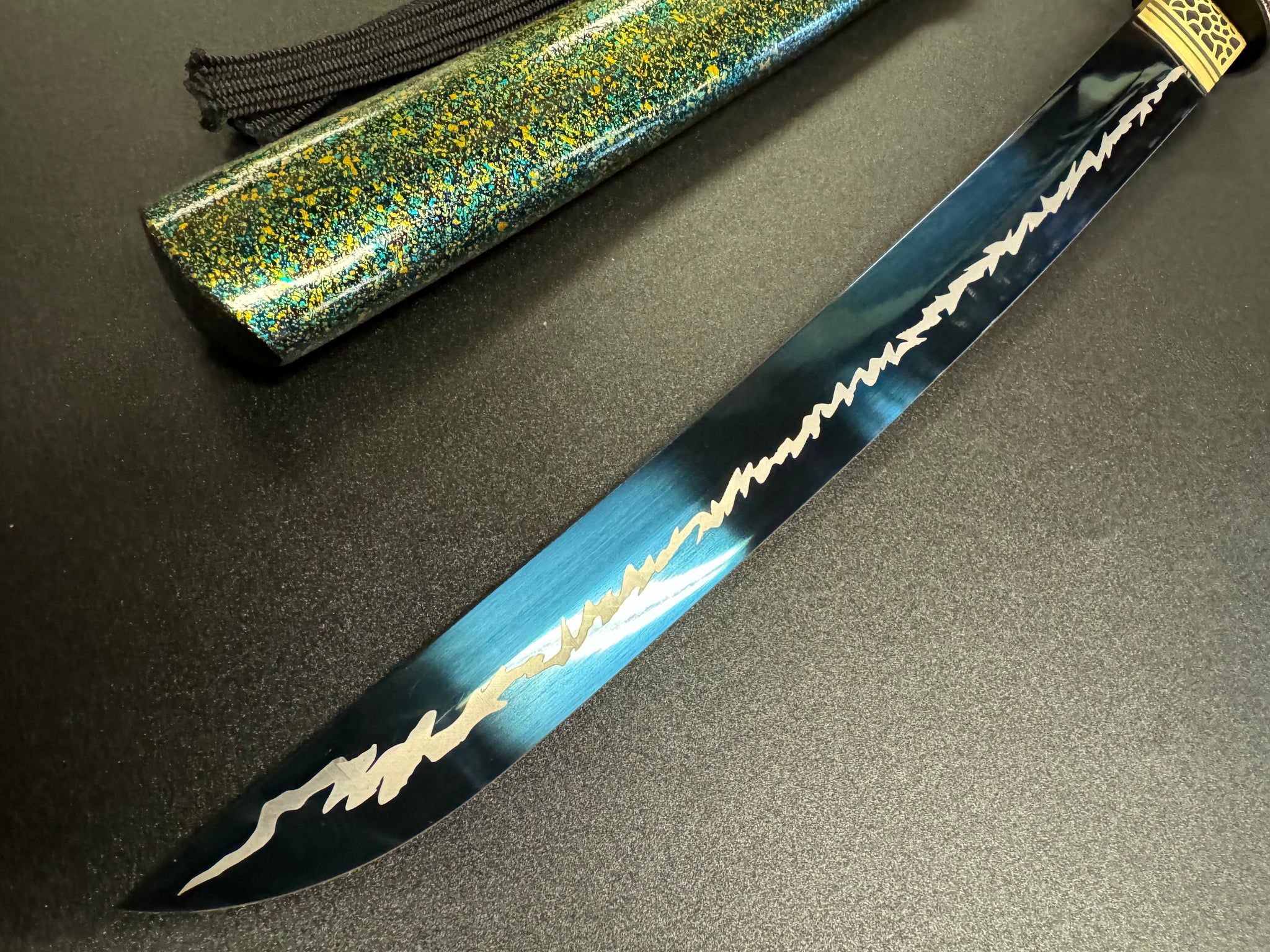 MADE TO ORDER Phoenix Arms Tanto - Blue Zephyr 65Mn
