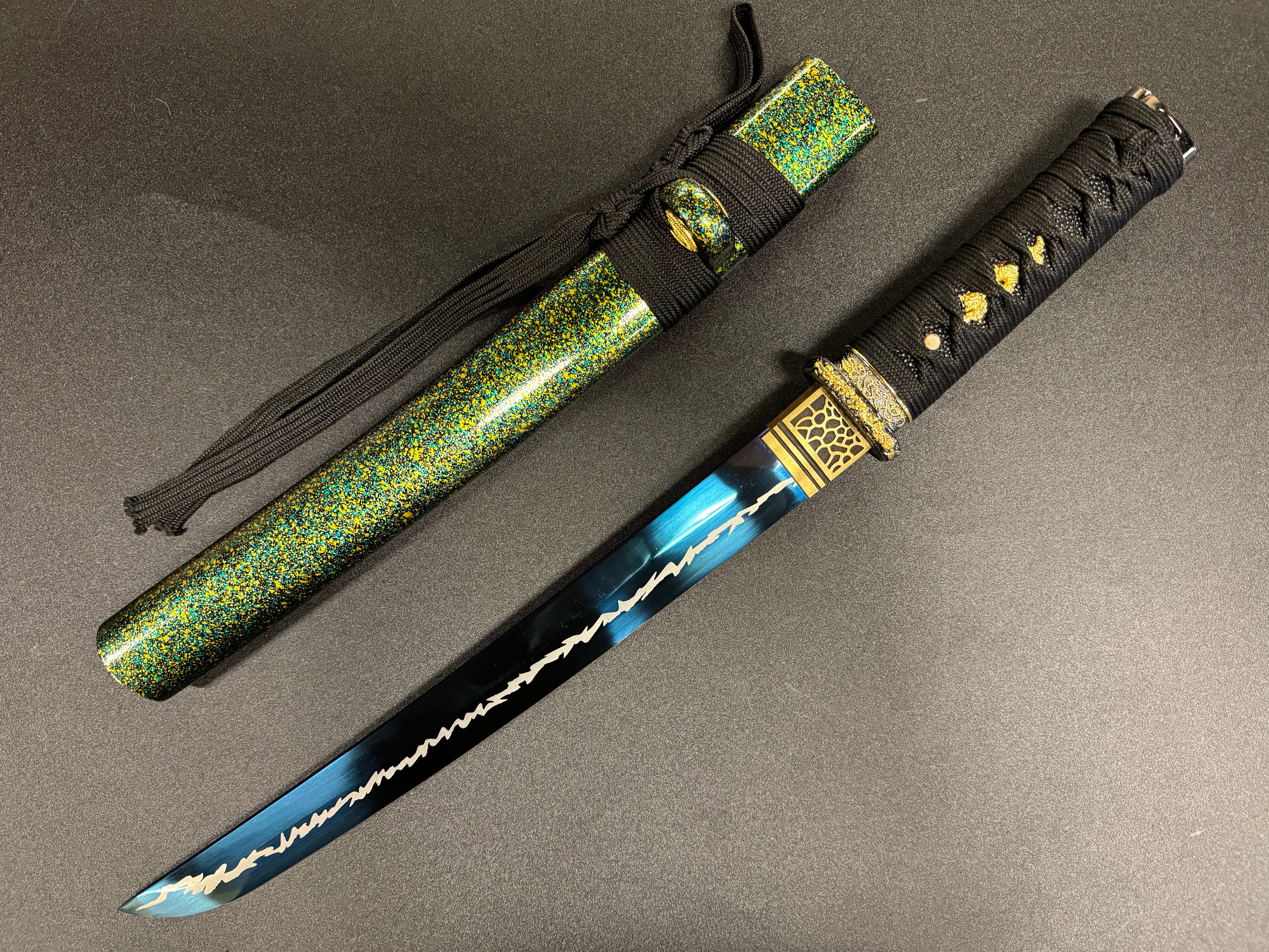 MADE TO ORDER Phoenix Arms Tanto - Blue Zephyr 65Mn