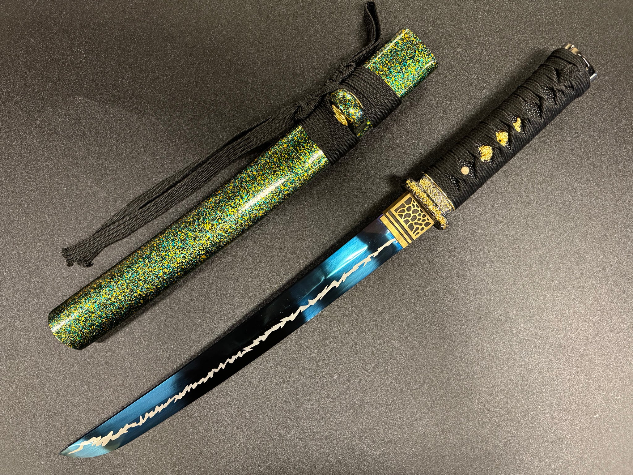 MADE TO ORDER Phoenix Arms Tanto - Blue Zephyr 65Mn