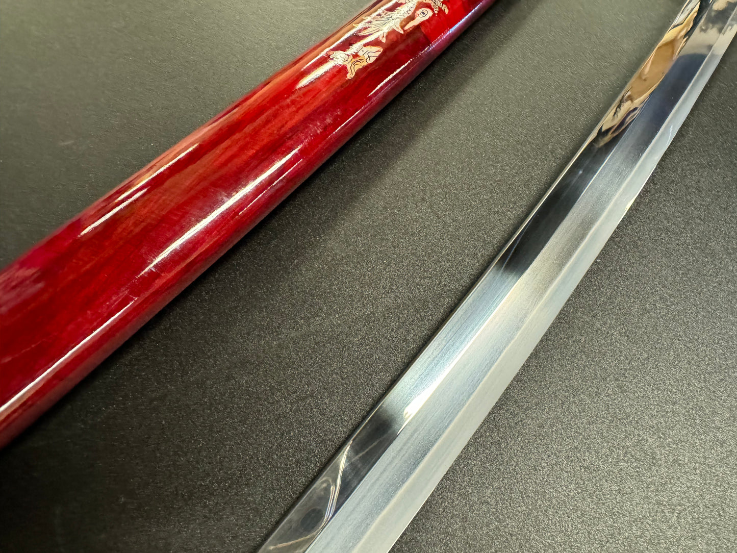 Phoenix Arms Katana - Crimson Dragon Tamagahane/Orishigane Horimono