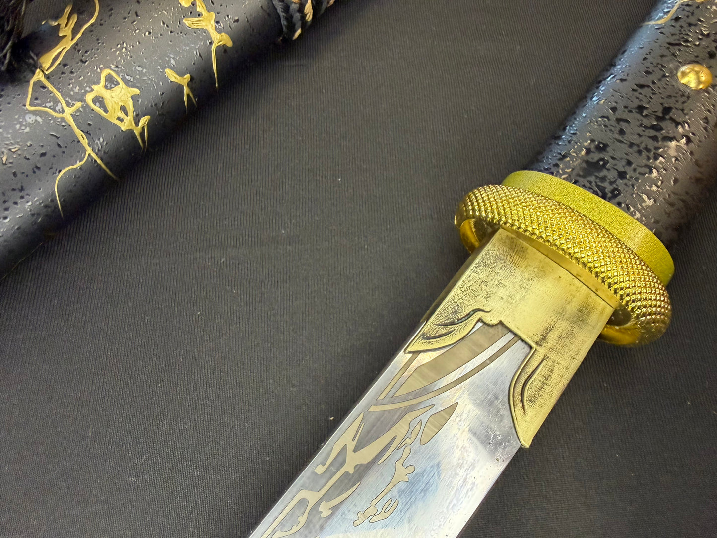 Phoenix Armory Katana - Ghost of Yotei Gilded Night T10