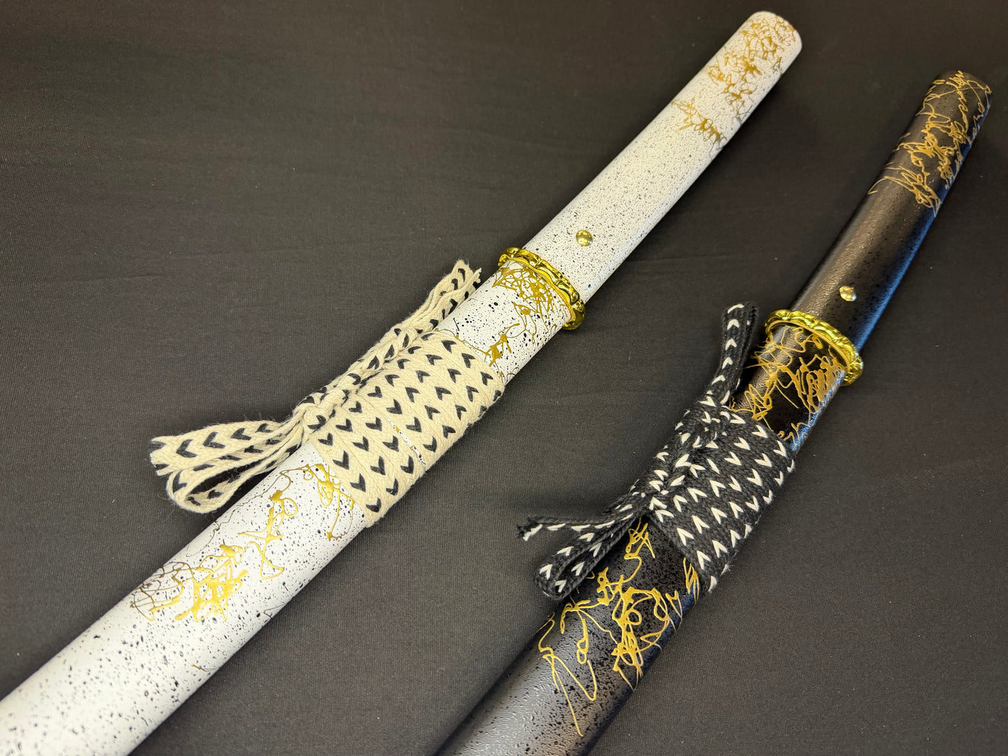 Phoenix Armory Katana - Ghost of Yotei Gilded Dawn and Gilded Night Two Sword Set 65Mn