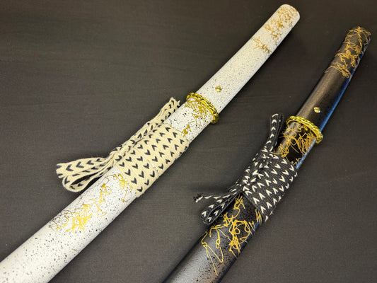 Phoenix Armory Katana - Ghost of Yotei Gilded Dawn and Gilded Night Two Sword Set 65Mn