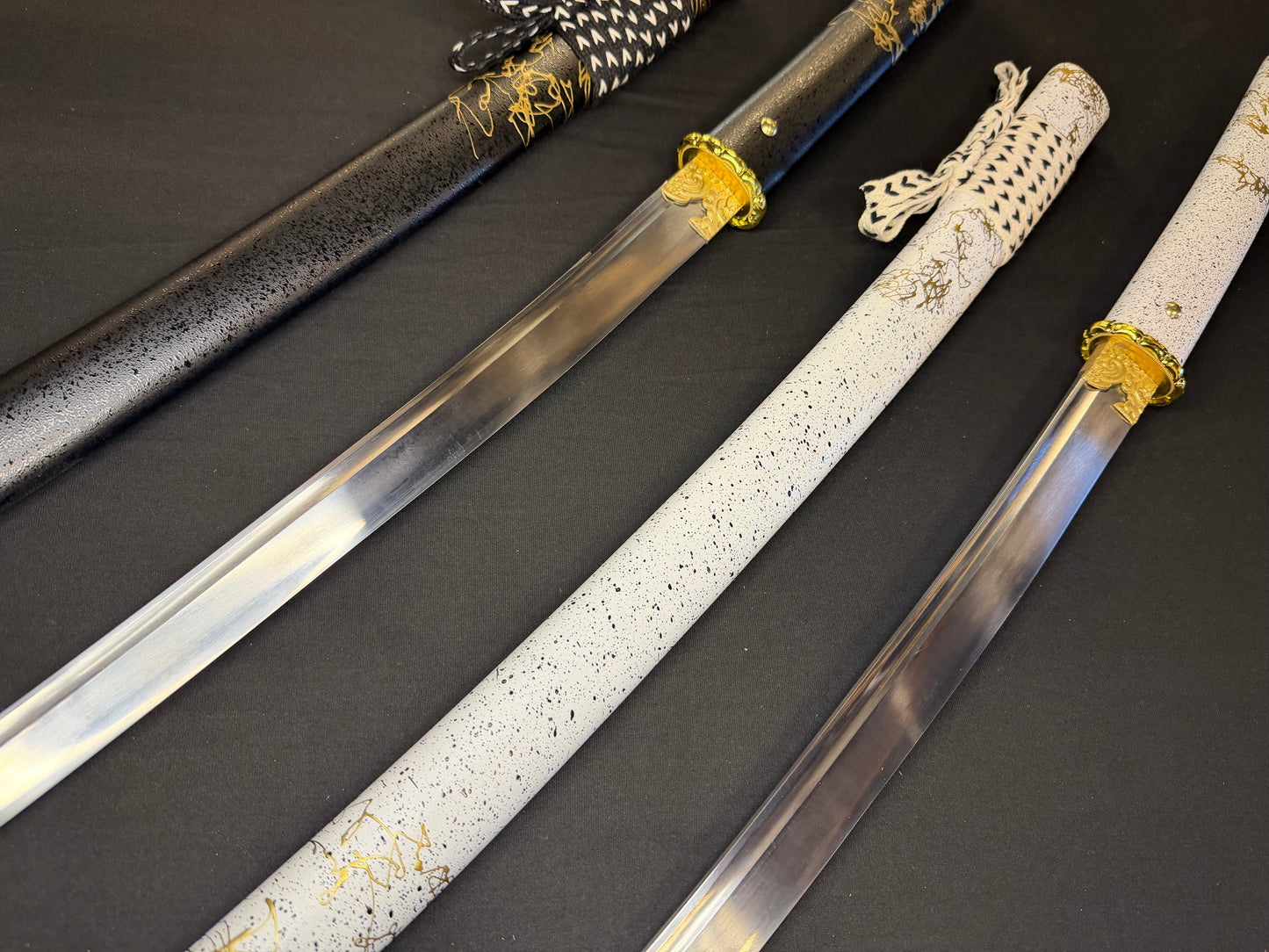 Phoenix Armory Katana - Ghost of Yotei Gilded Dawn and Gilded Night Two Sword Set 65Mn