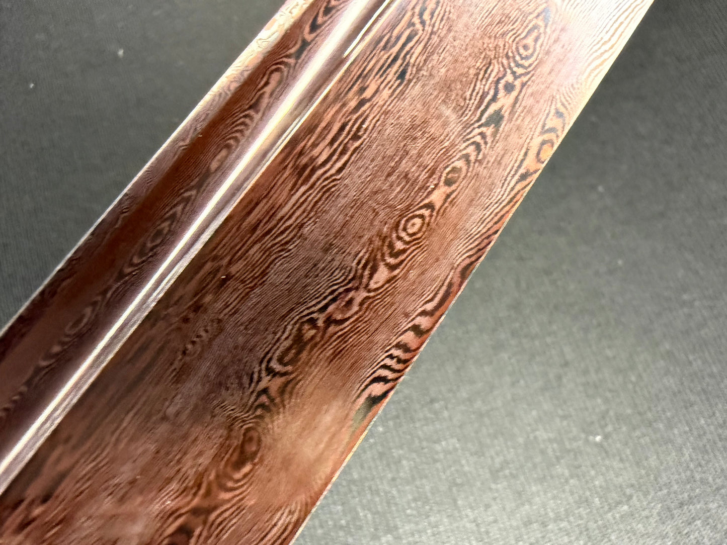 Phoenix Armory Katana - Bloodfall Red Damascus