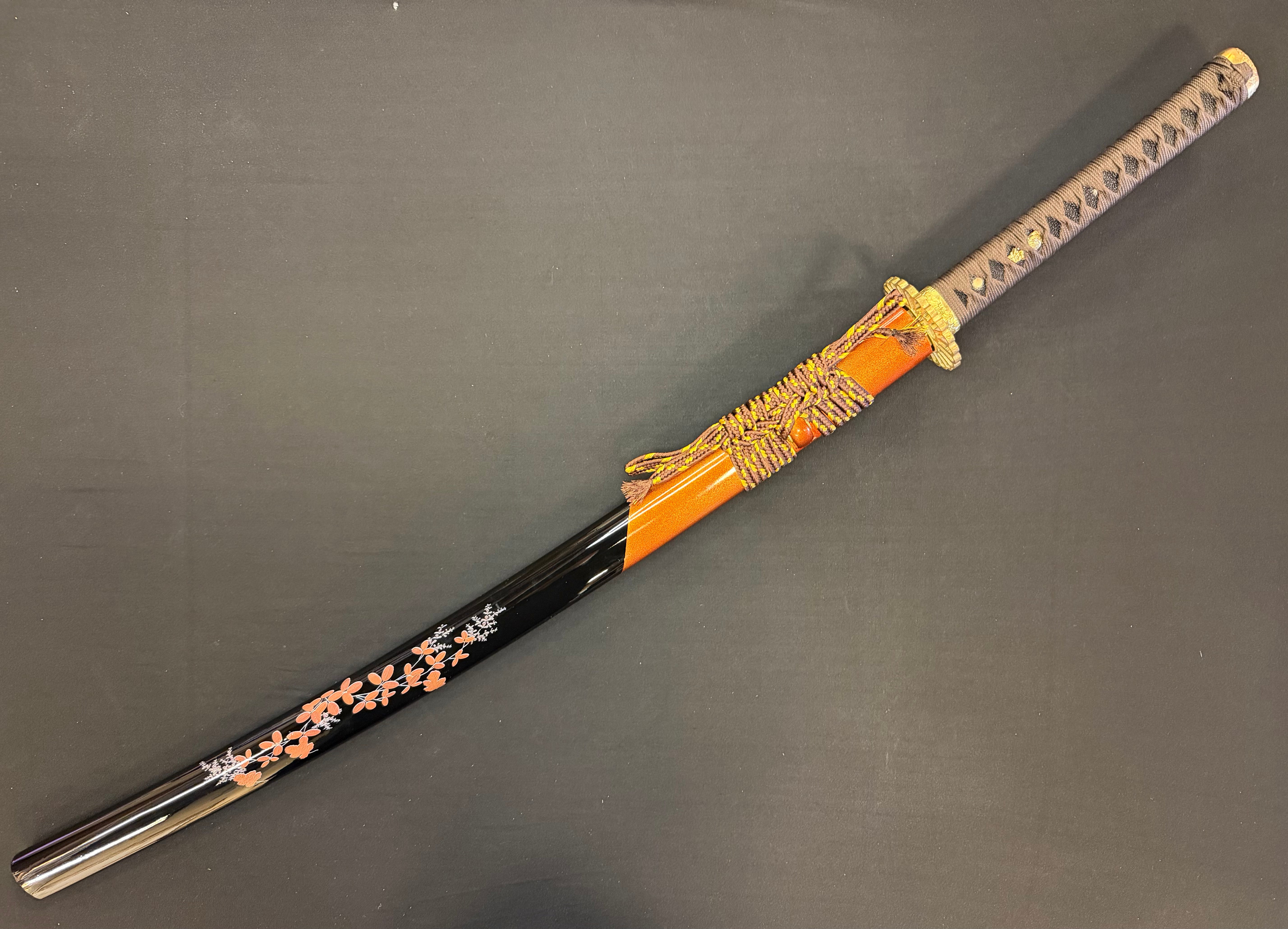 Phoenix Armory Katana - Bloodfall Red Damascus