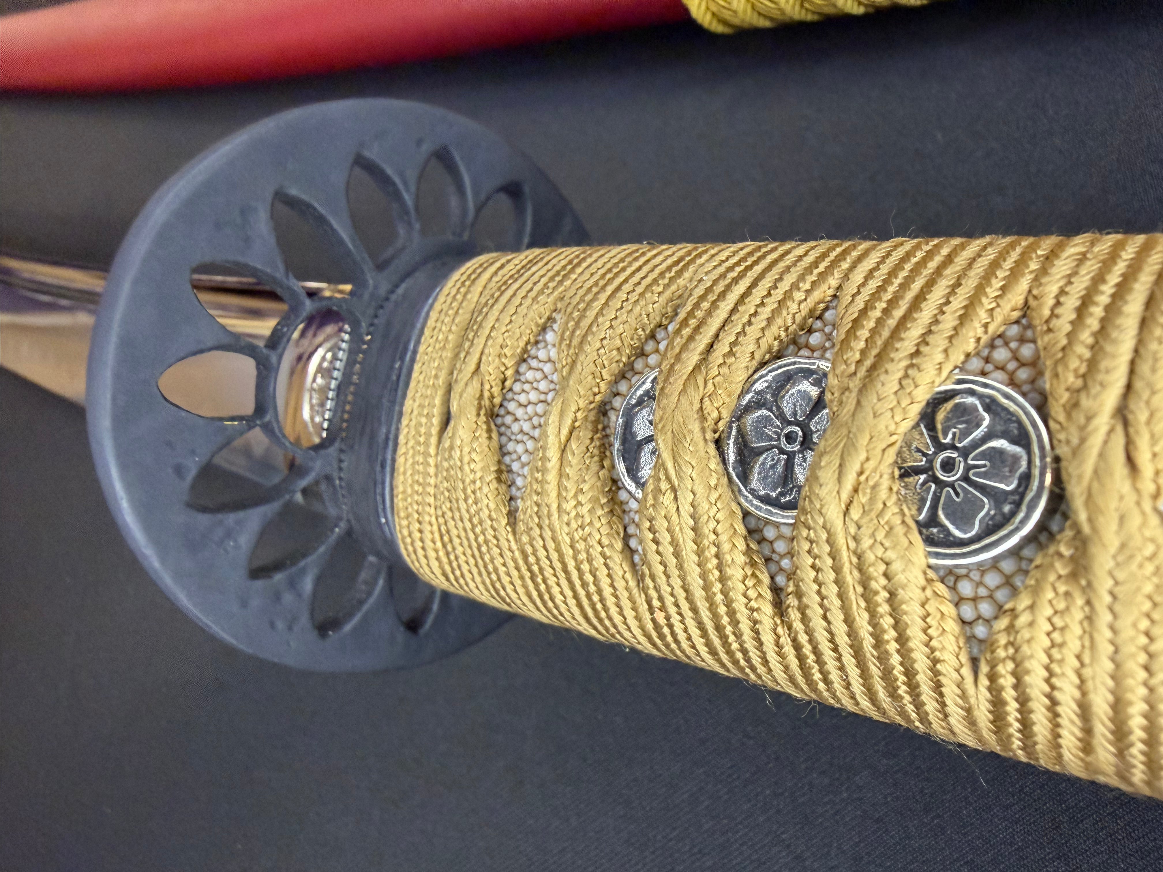 Thaitsuki Sunflower Katana, 1095 Clay tempered exclusive