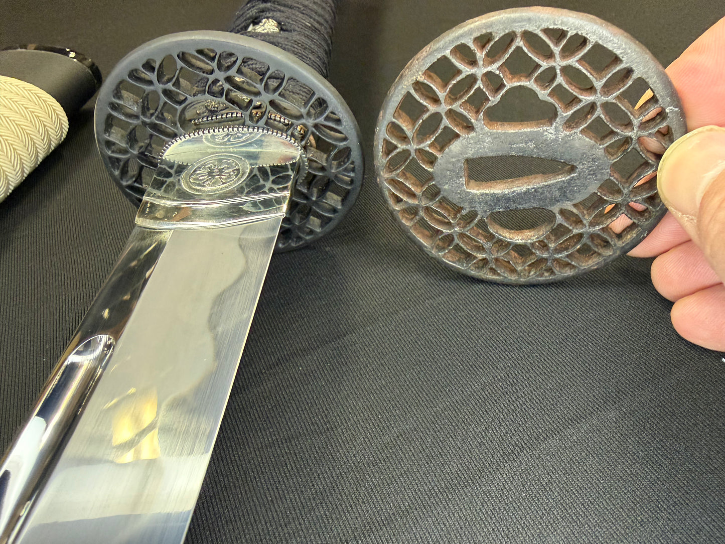 Thaitsuki Nightspark Katana, Unokubi 1095 Clay tempered exclusive