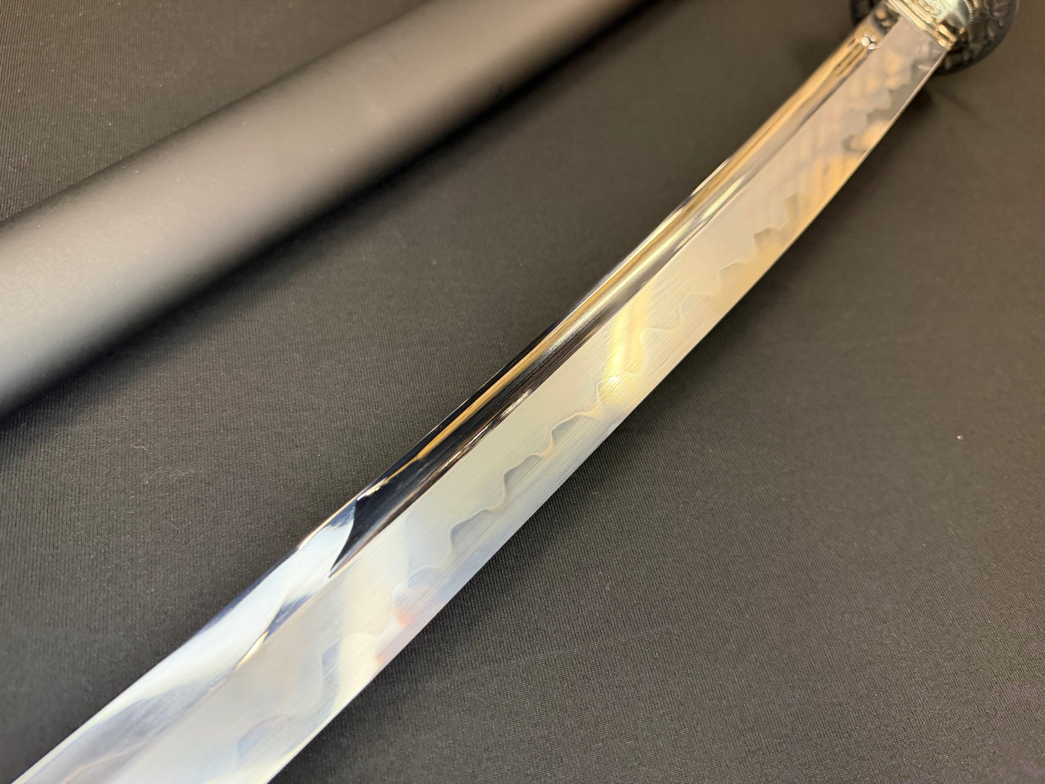 USED Thaitsuki Nightspark Katana, Unokubi 1095 Clay tempered exclusive