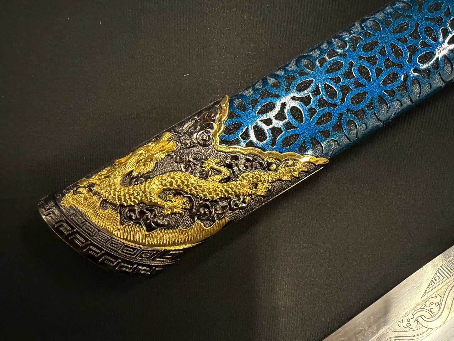 Dao, Etched Manganese Steel, Tang Style