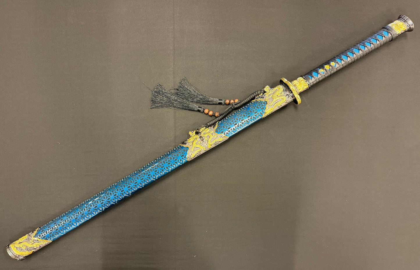 Dao, Etched Manganese Steel, Tang Style