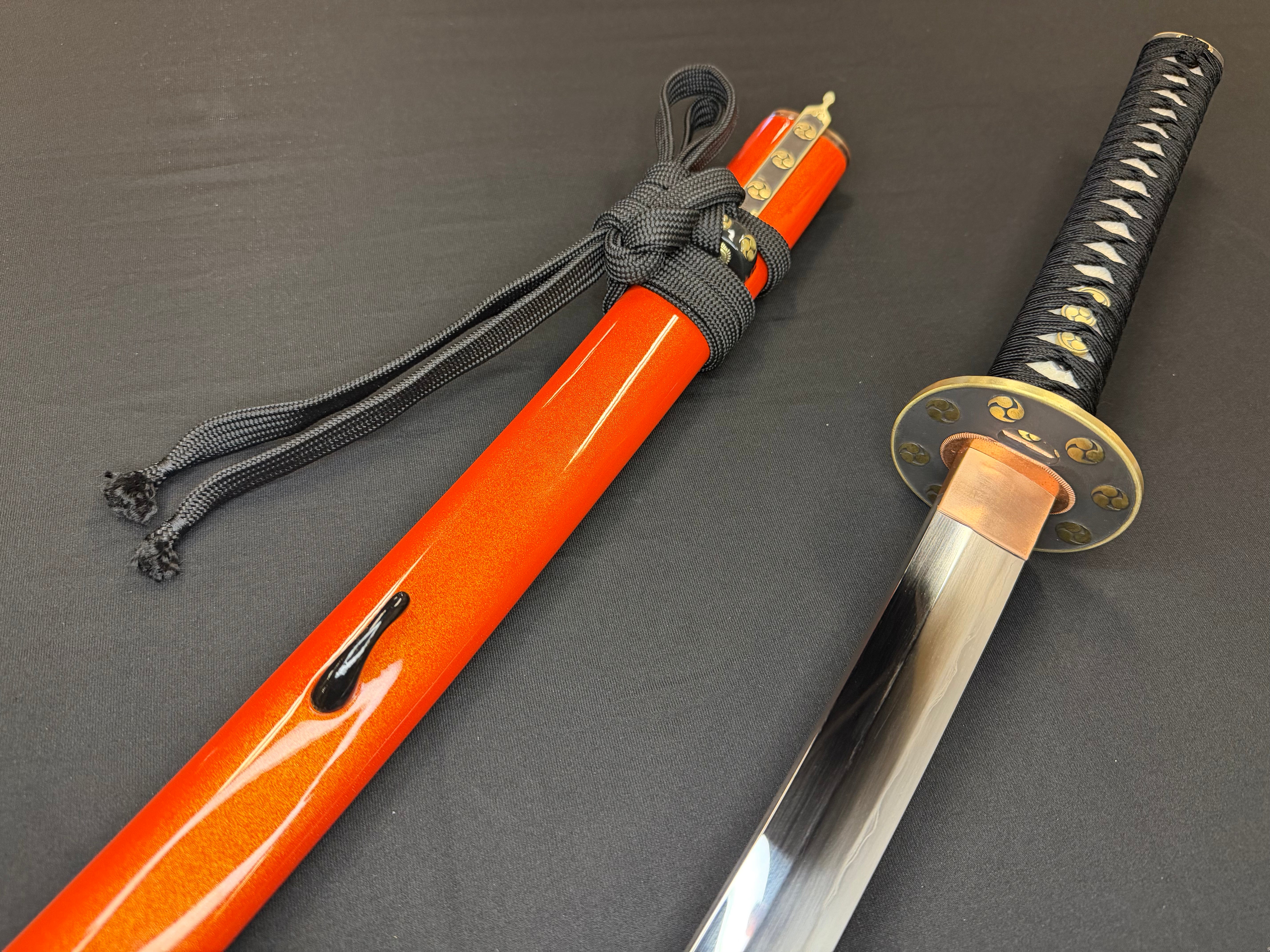 Phoenix Armory Craftsman Elite Katana - Amber Guard Folded Steel