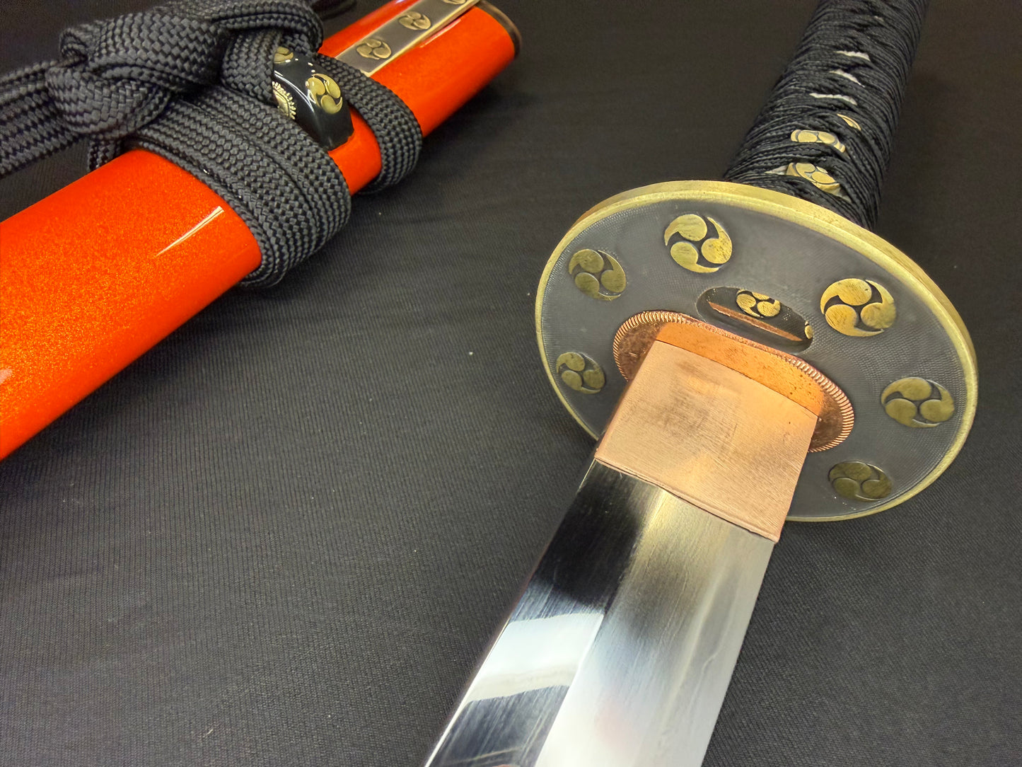 Phoenix Armory Craftsman Elite Katana - Amber Guard Folded Steel